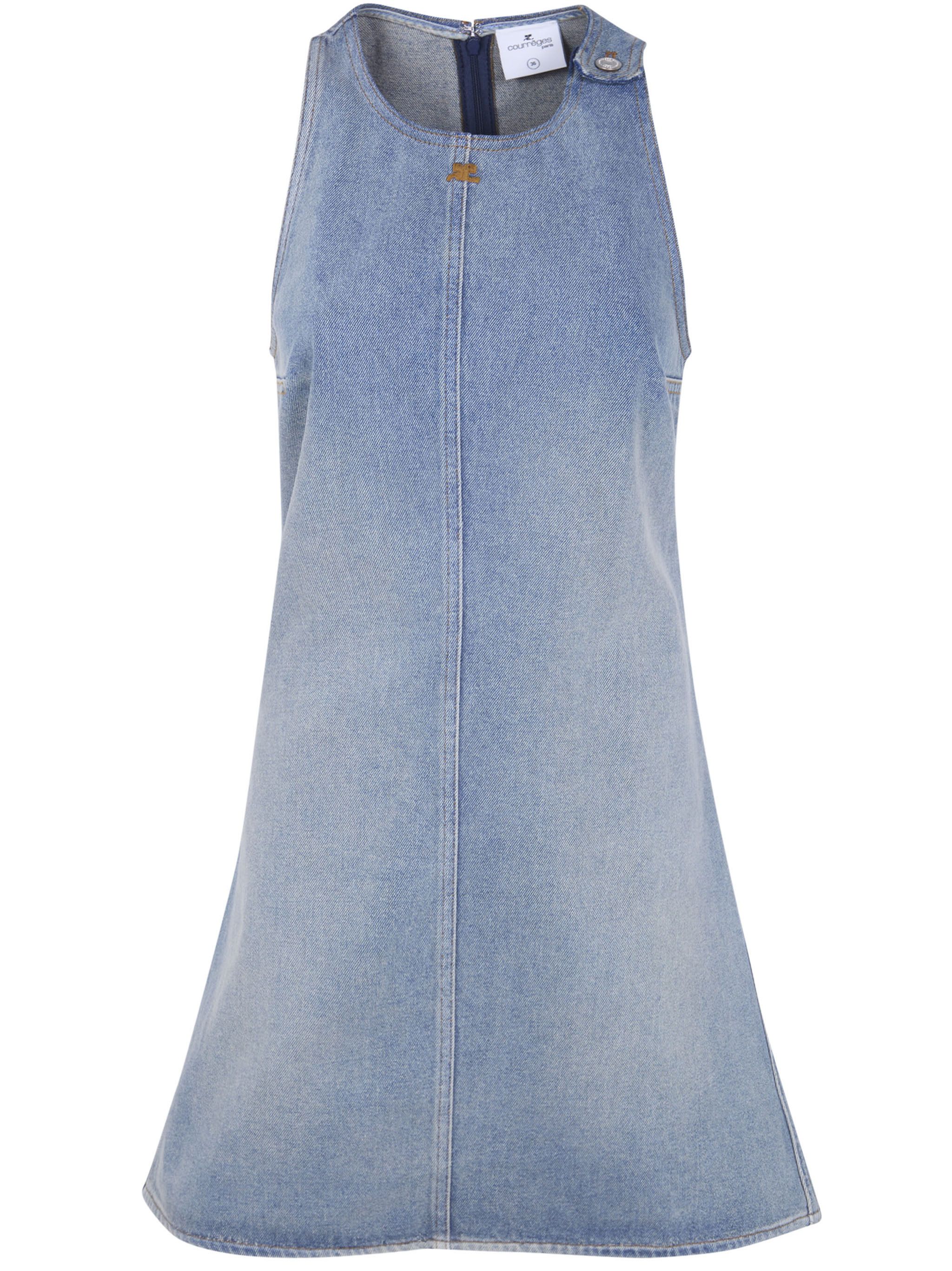 Courreges A-LINE DRESS HERITAGE DENIM Size S / US 4 / IT 40 - 6 Thumbnail
