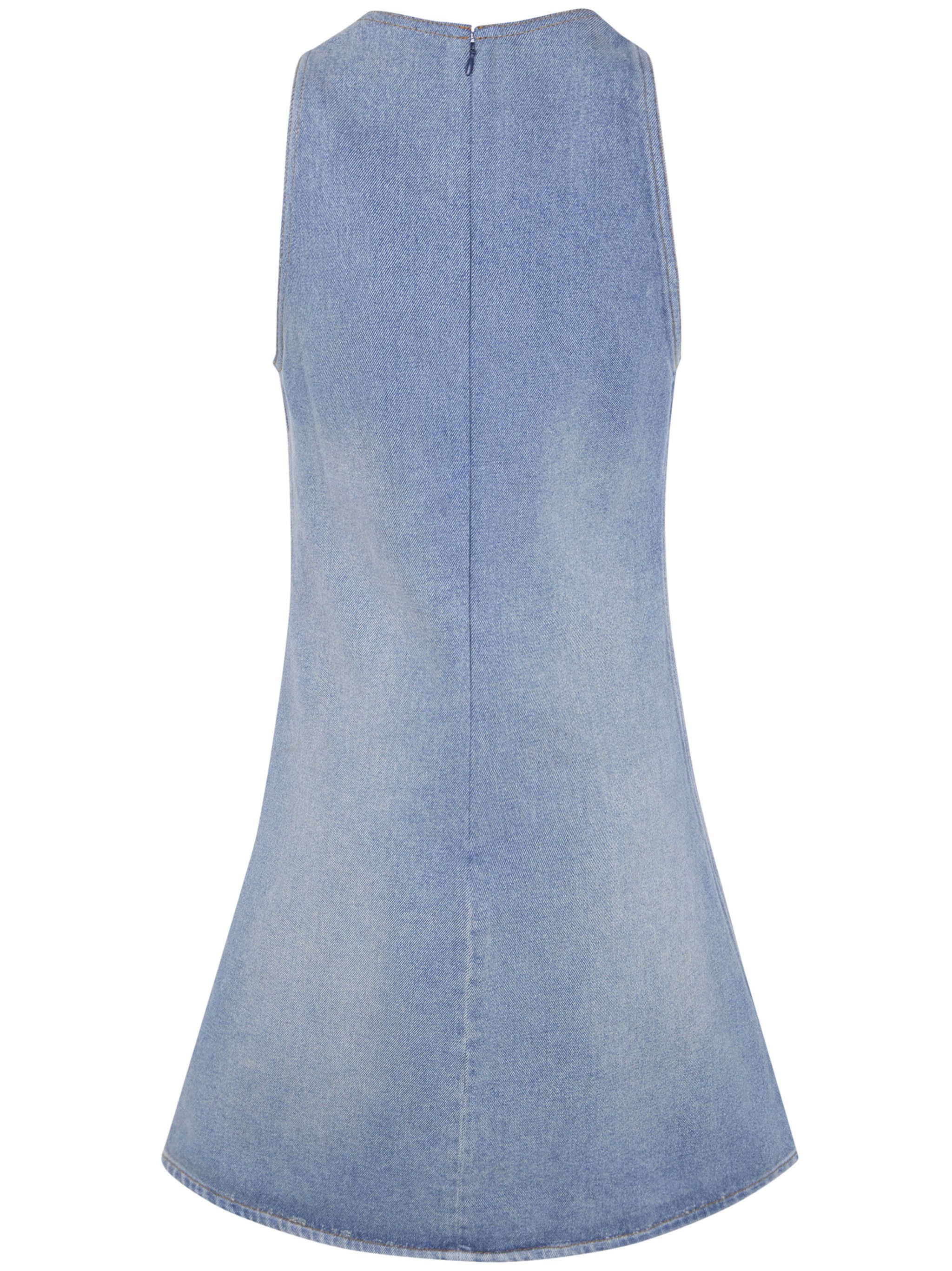 Courreges A-LINE DRESS HERITAGE DENIM Size S / US 4 / IT 40 - 7 Thumbnail
