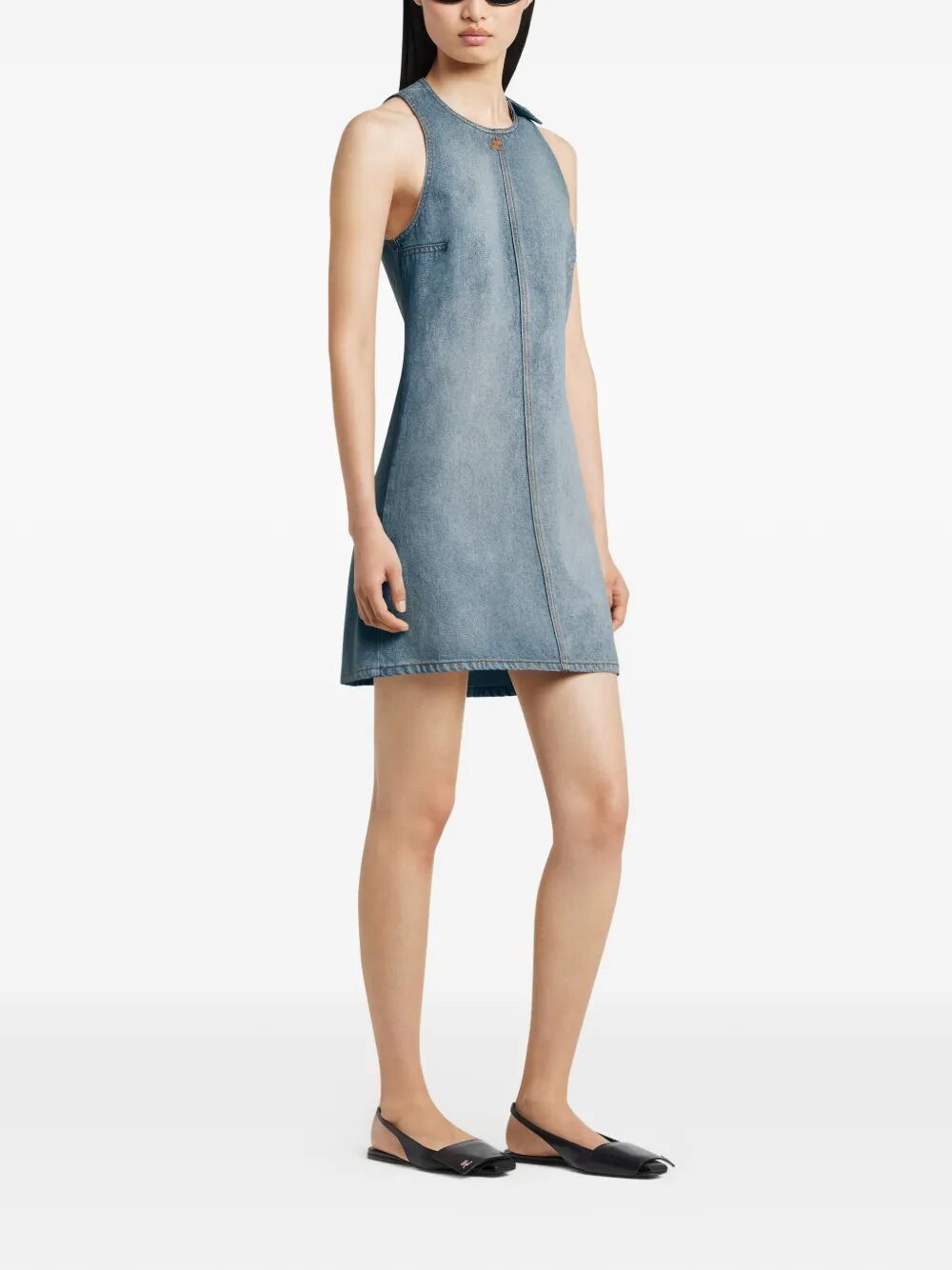 Courreges A-LINE DRESS HERITAGE DENIM Size M / US 6-8 / IT 42-44 - 3 Thumbnail