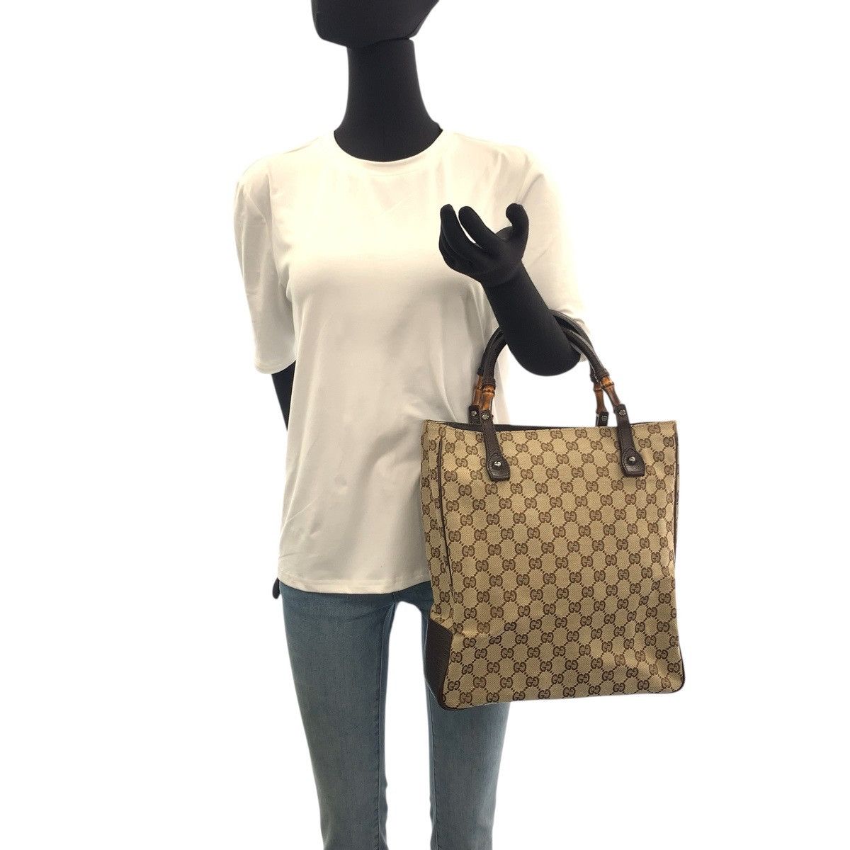 Gucci Gucci Gucci GG Canvas Tote Bag Textile Tote Bag 112530 DUTY FREE for USA Size ONE SIZE - 5 Thumbnail
