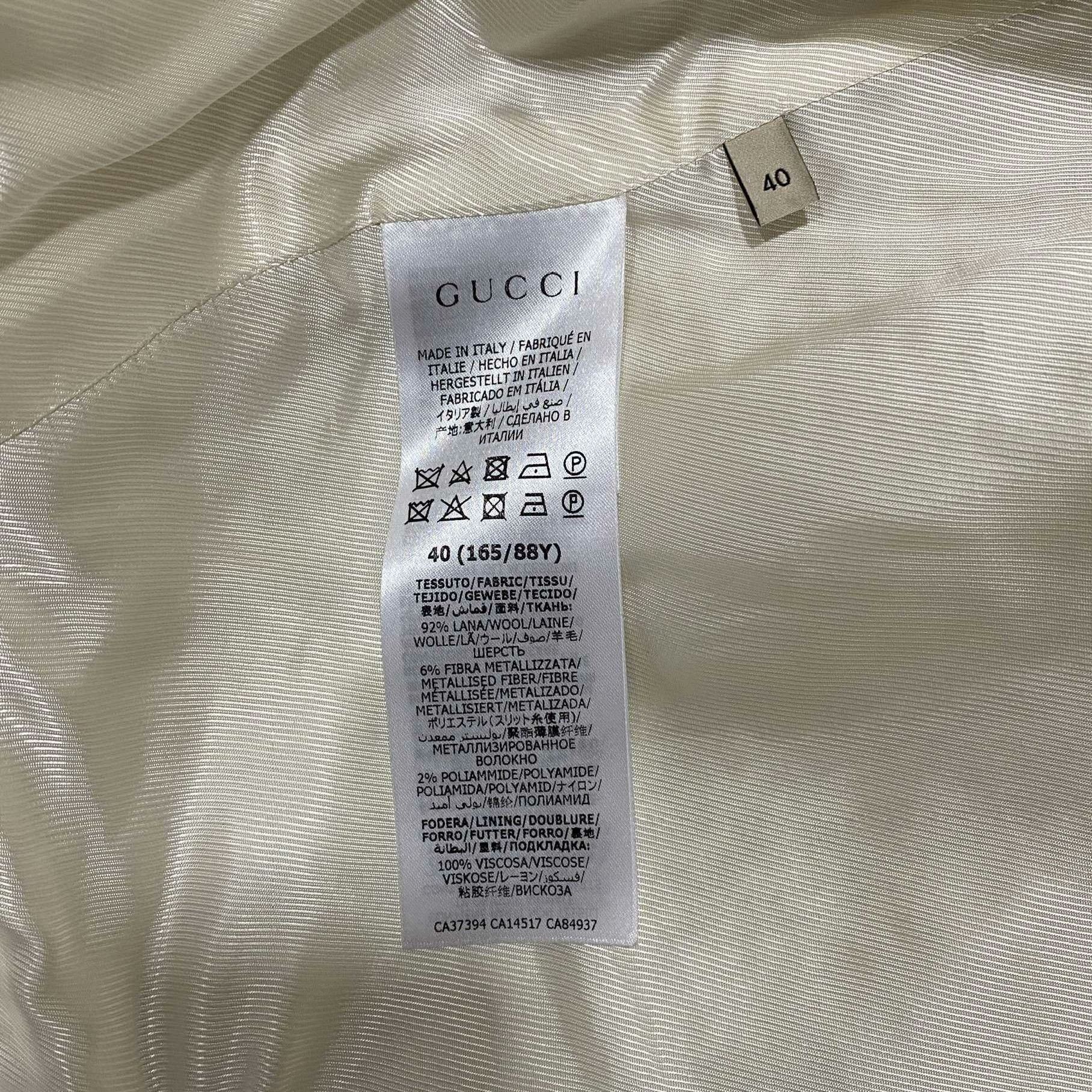 Gucci Gucci Knit Gold Jacket L Women Size L / US 10 / IT 46 - 5 Thumbnail