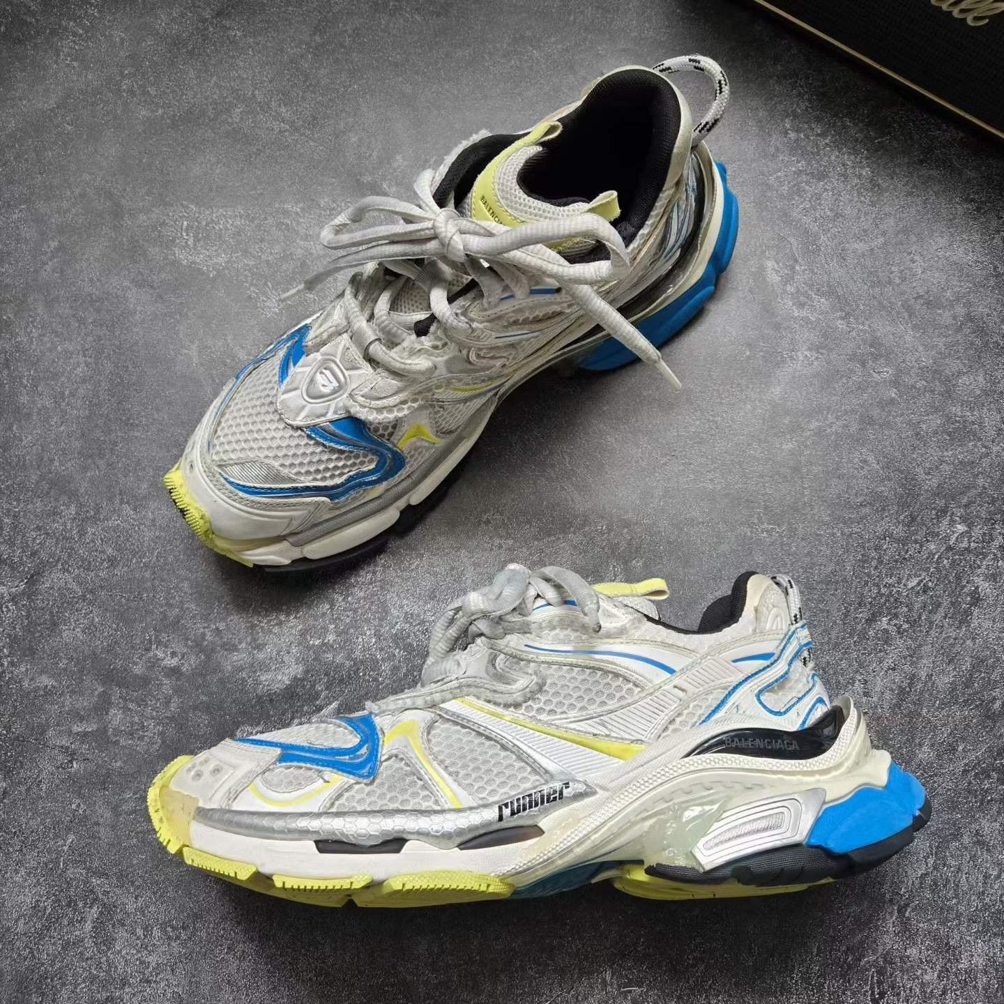 Balenciaga Balenciaga Running Blue Lowtop Sneakers 41 Men Size US 8.5 / EU 41-42 - 4 Thumbnail