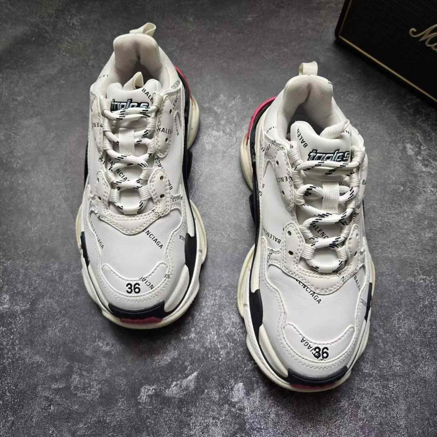 Balenciaga Balenciaga Pink Lowtop Sneakers S Women Size US 6 / IT 36 - 2 Thumbnail
