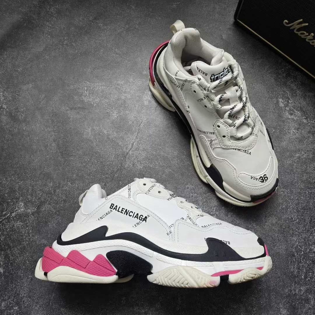 Balenciaga Balenciaga Pink Lowtop Sneakers S Women Size US 6 / IT 36 - 6 Thumbnail