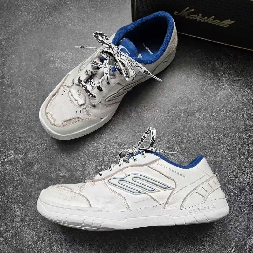 Balenciaga Balenciaga Blue Lowtop Sneakers 42 Men Size US 9 / EU 42 - 4 Thumbnail