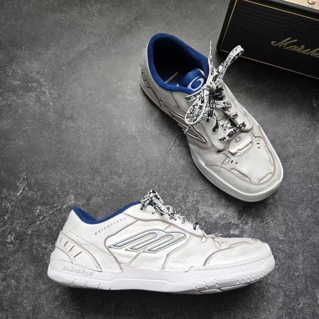 Balenciaga Balenciaga Blue Lowtop Sneakers 42 Men Size US 9 / EU 42 - 6 Thumbnail