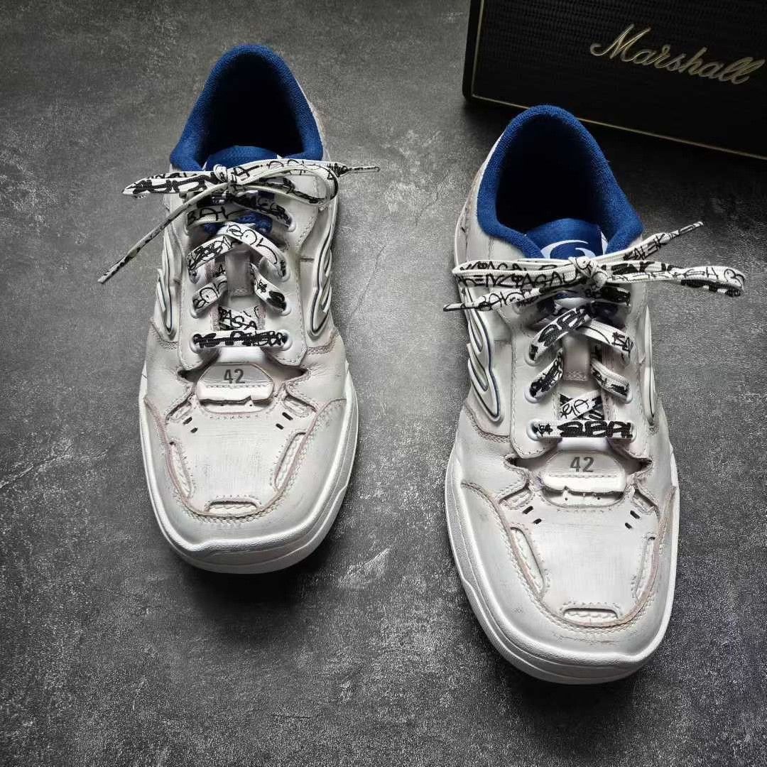 Balenciaga Balenciaga Blue Lowtop Sneakers 42 Men Size US 9 / EU 42 - 2 Thumbnail