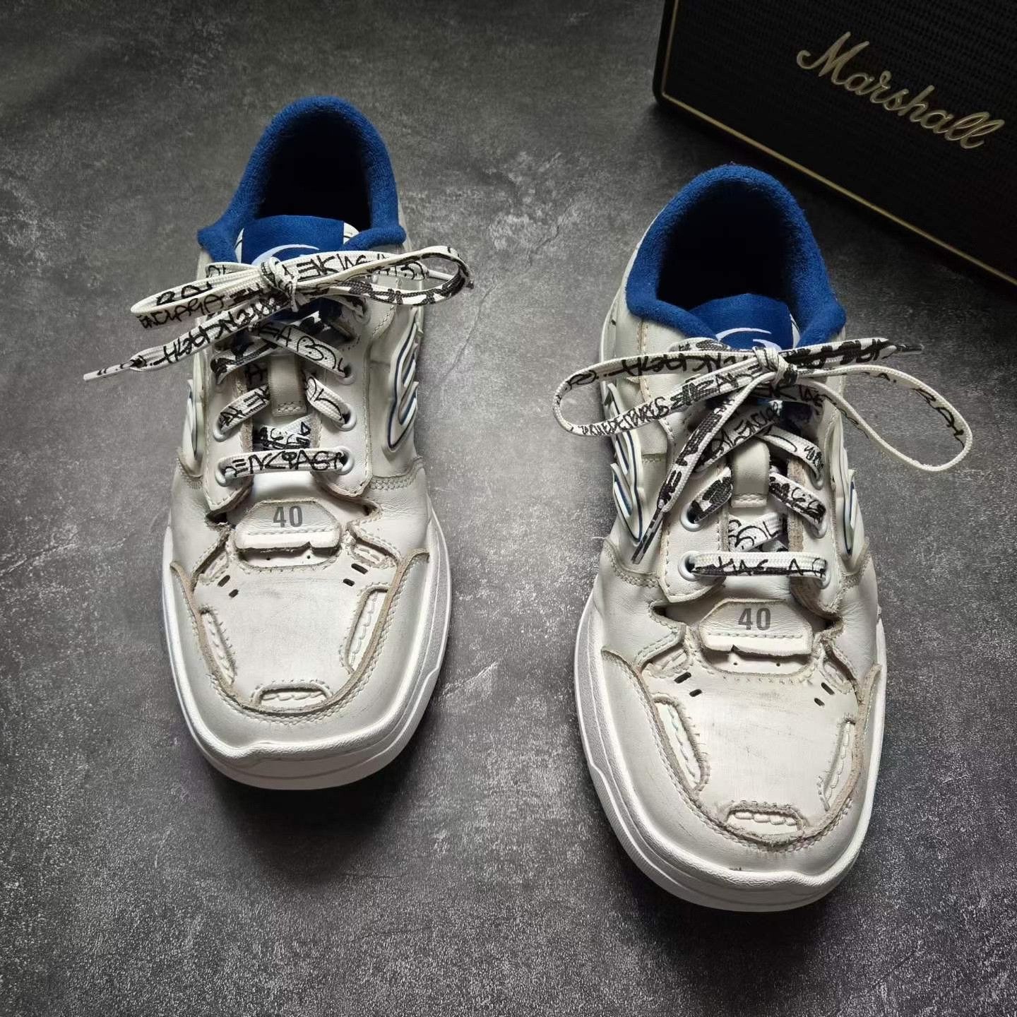 Balenciaga Balenciaga Blue Lowtop Sneakers 40 Men Size US 7.5 / EU 40-41 - 2 Thumbnail
