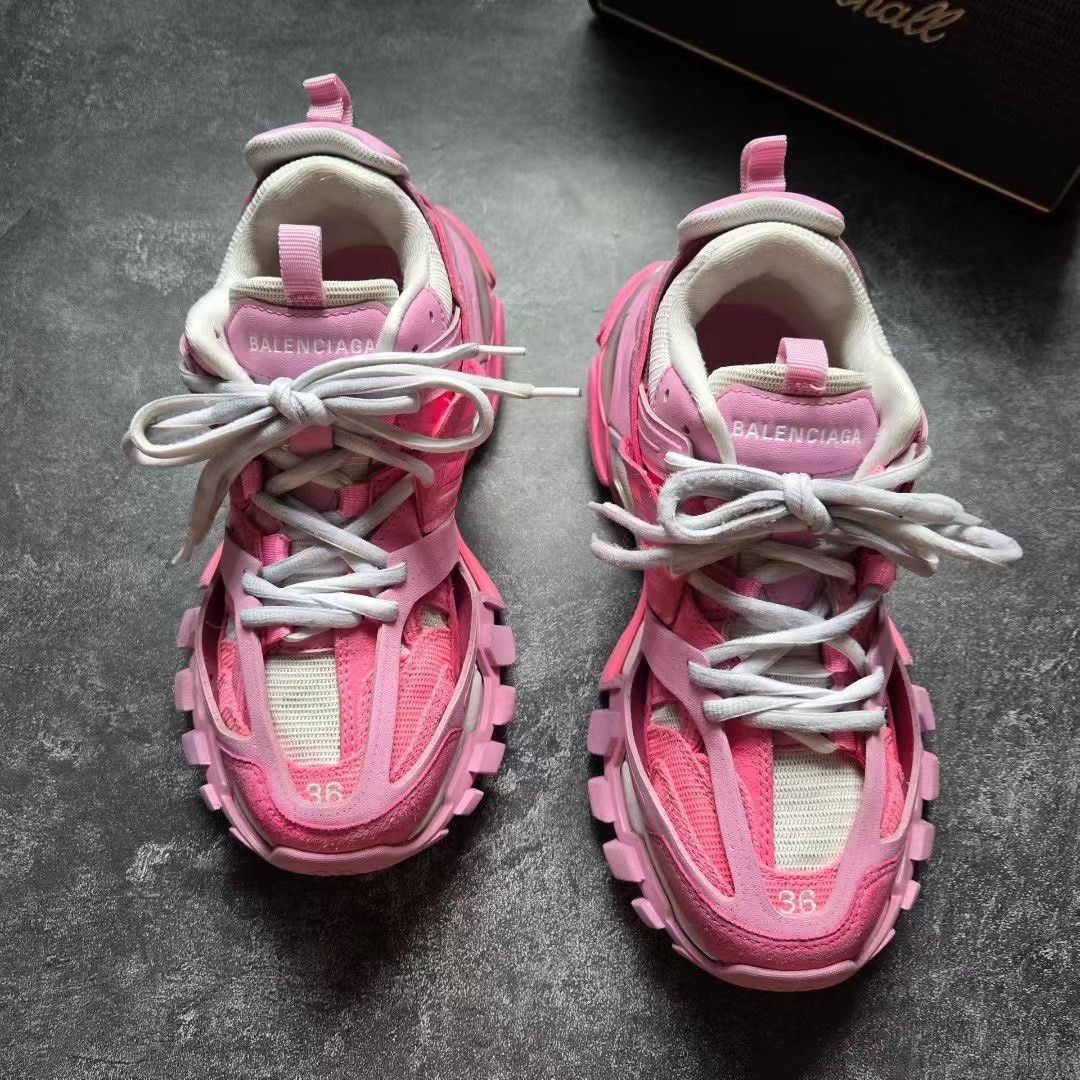 Balenciaga Balenciaga Pink Lowtop Sneakers 36 Women Size US 6 / IT 36 - 3 Thumbnail