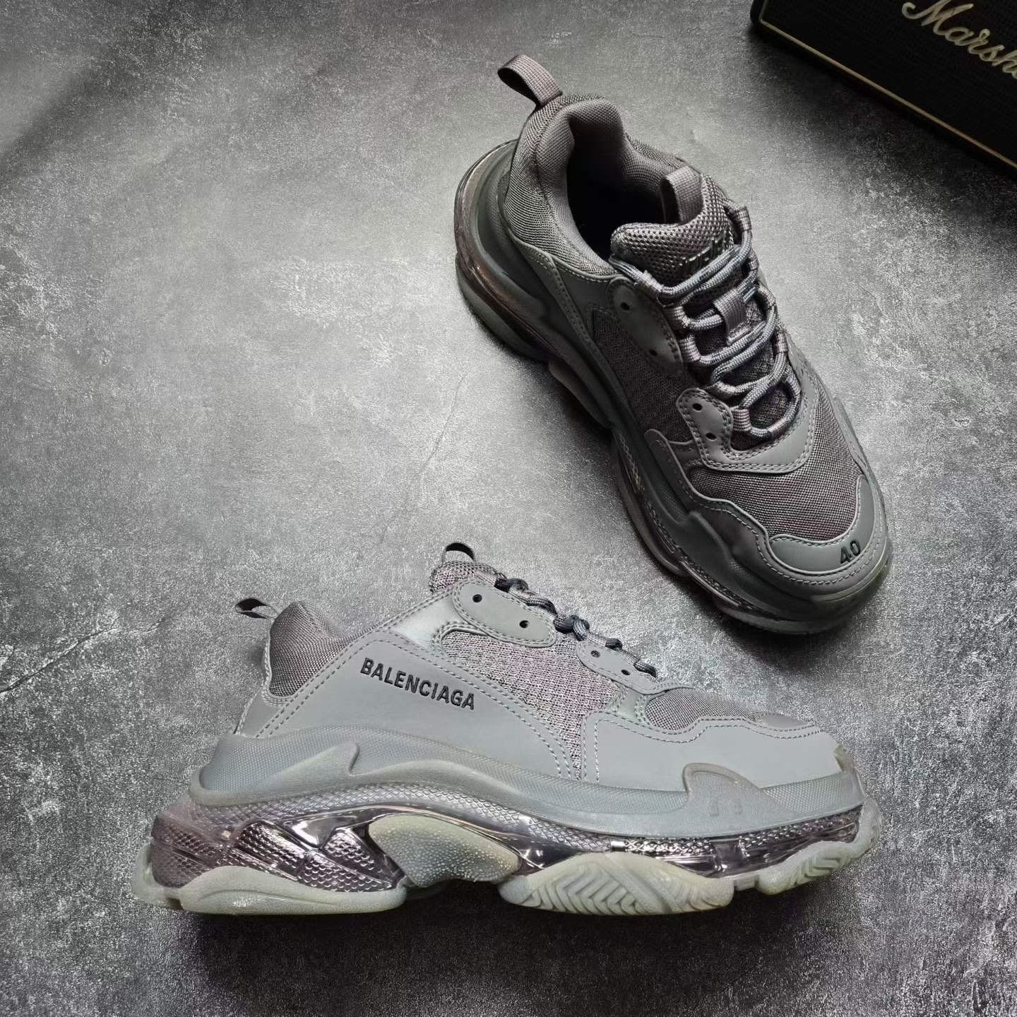 Balenciaga Balenciaga Gray Lowtop Sneakers S Men Size US 10 / EU 43 - 6 Thumbnail