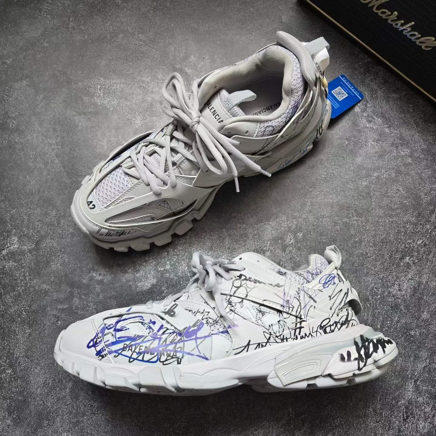 Balenciaga Balenciaga Graphic White Lowtop Sneakers 42 Men Size US 9 / EU 42 - 4 Thumbnail