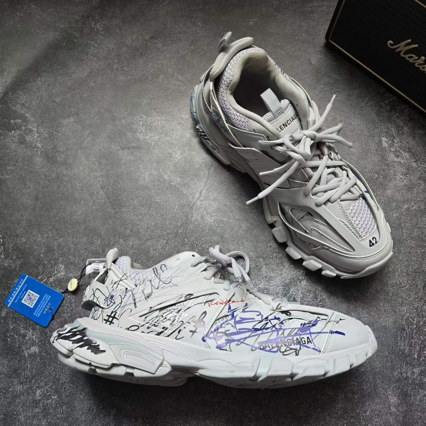 Balenciaga Balenciaga Graphic White Lowtop Sneakers 42 Men Size US 9 / EU 42 - 6 Thumbnail