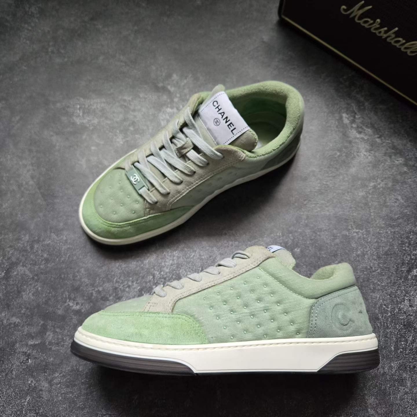 Balenciaga Balenciaga Green Lowtop Sneakers 37 Women Size US 6.5 / IT 36.5 - 4 Thumbnail