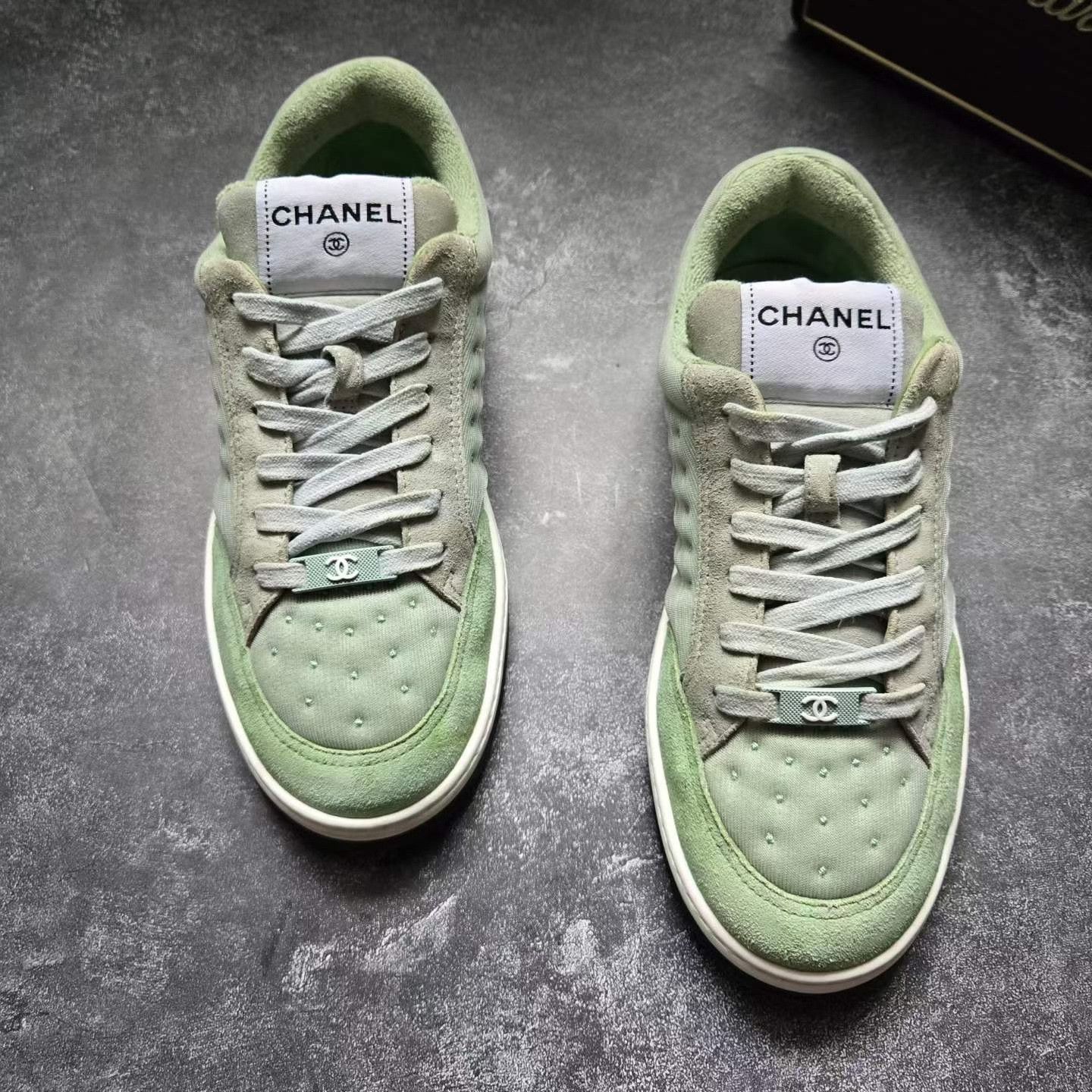 Balenciaga Balenciaga Green Lowtop Sneakers 37 Women Size US 6.5 / IT 36.5 - 2 Thumbnail
