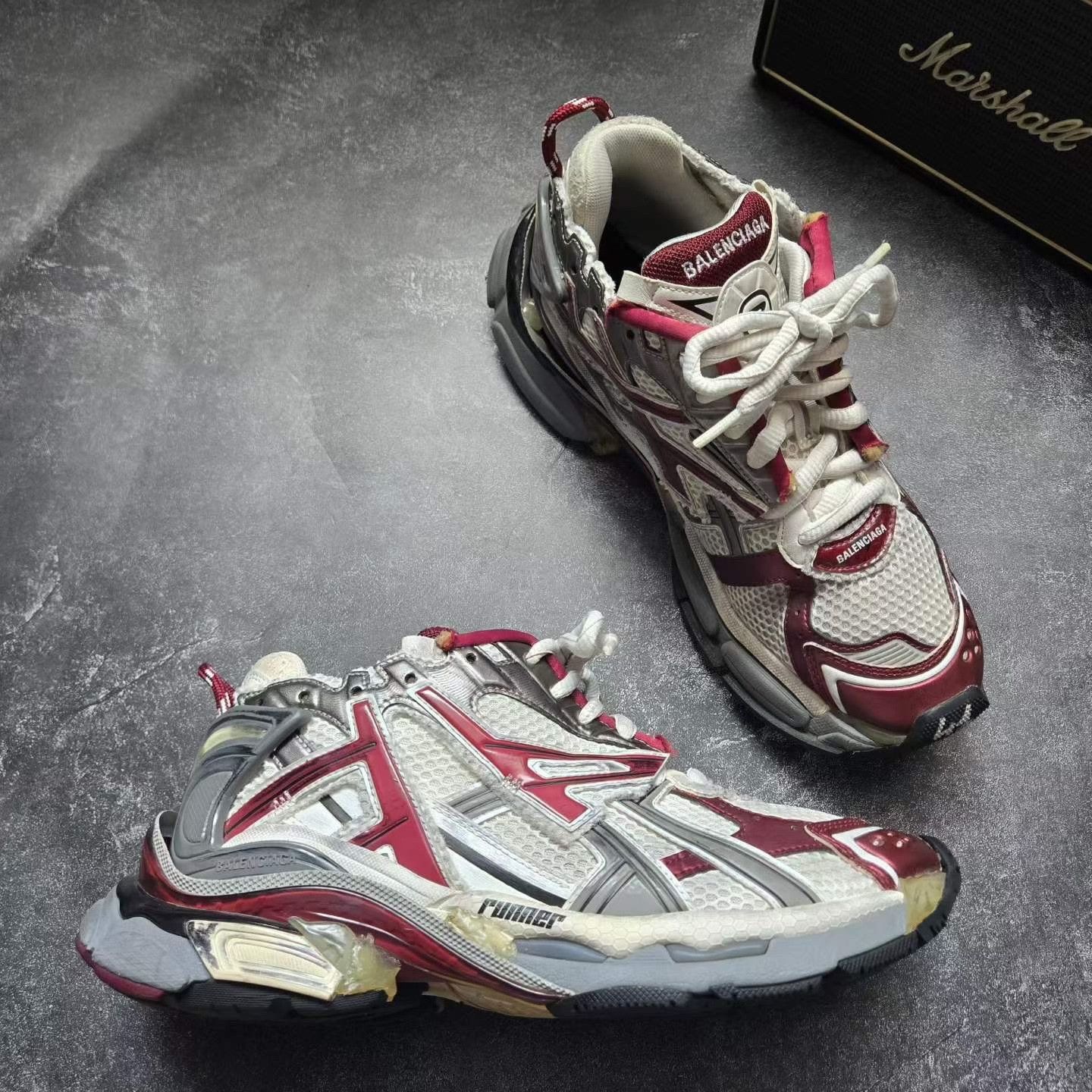 Balenciaga Balenciaga Running Red Lowtop Sneakers 41 Men Size US 8.5 / EU 41-42 - 6 Thumbnail