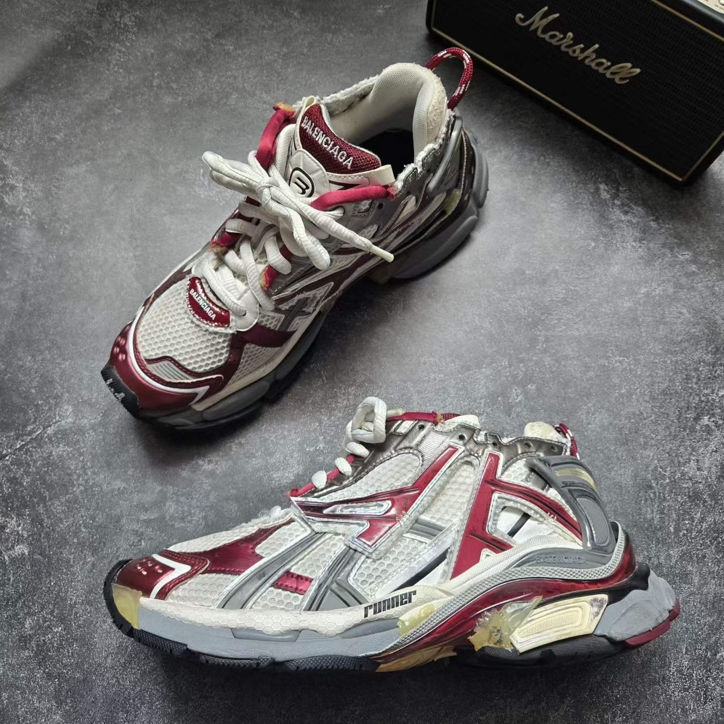 Balenciaga Balenciaga Running Red Lowtop Sneakers 41 Men Size US 8.5 / EU 41-42 - 5 Thumbnail