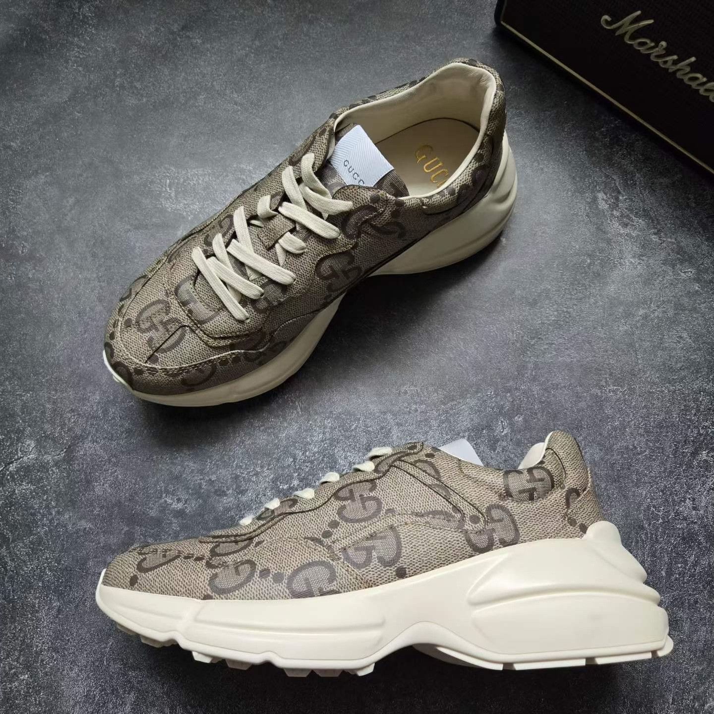 Balenciaga Balenciaga Animal Print Gold Lowtop Sneakers 8 Men Size US 8 / EU 41 - 4 Thumbnail