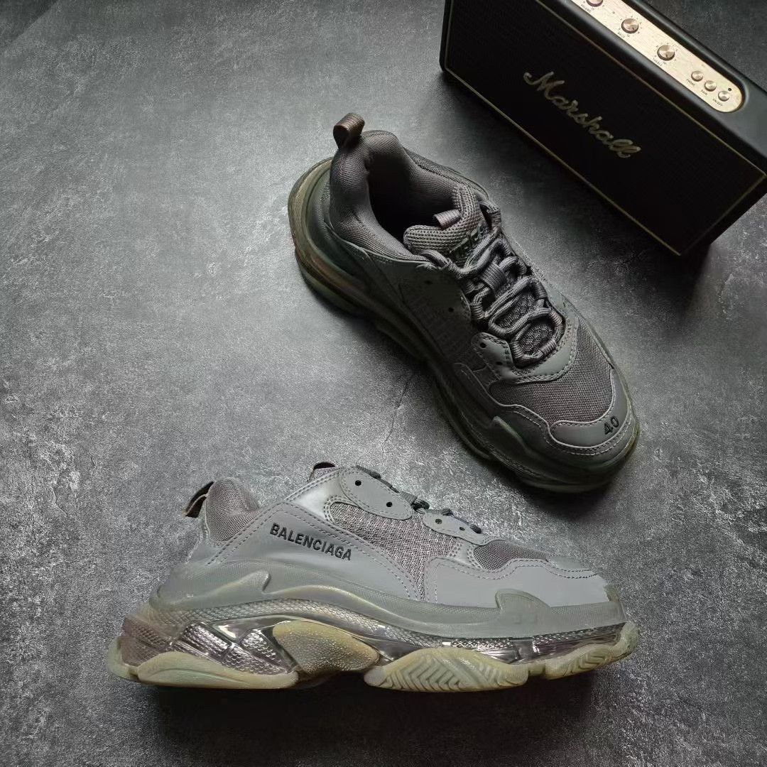 Balenciaga Balenciaga Gray Lowtop Sneakers S Men Size US 10 / EU 43 - 5 Thumbnail