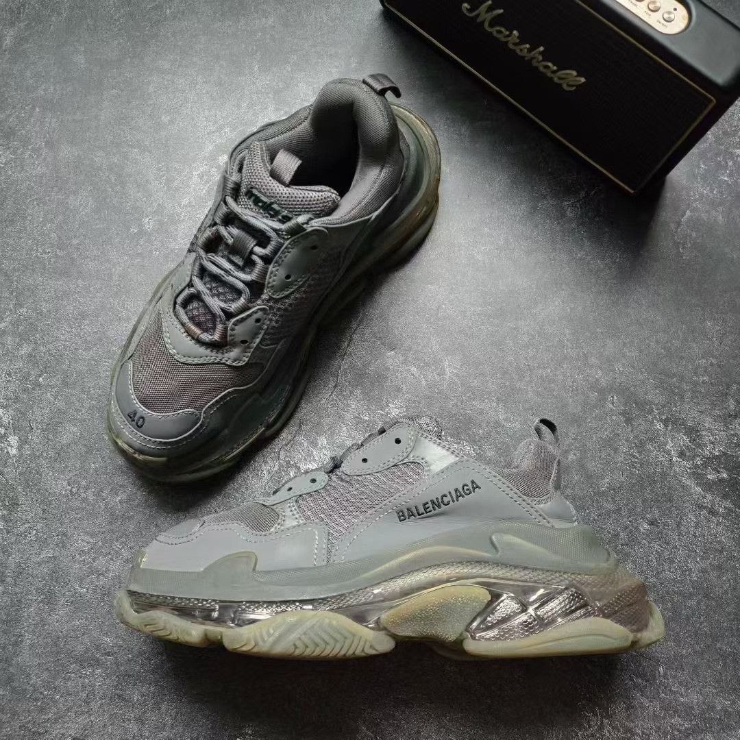 Balenciaga Balenciaga Gray Lowtop Sneakers S Men Size US 10 / EU 43 - 4 Thumbnail