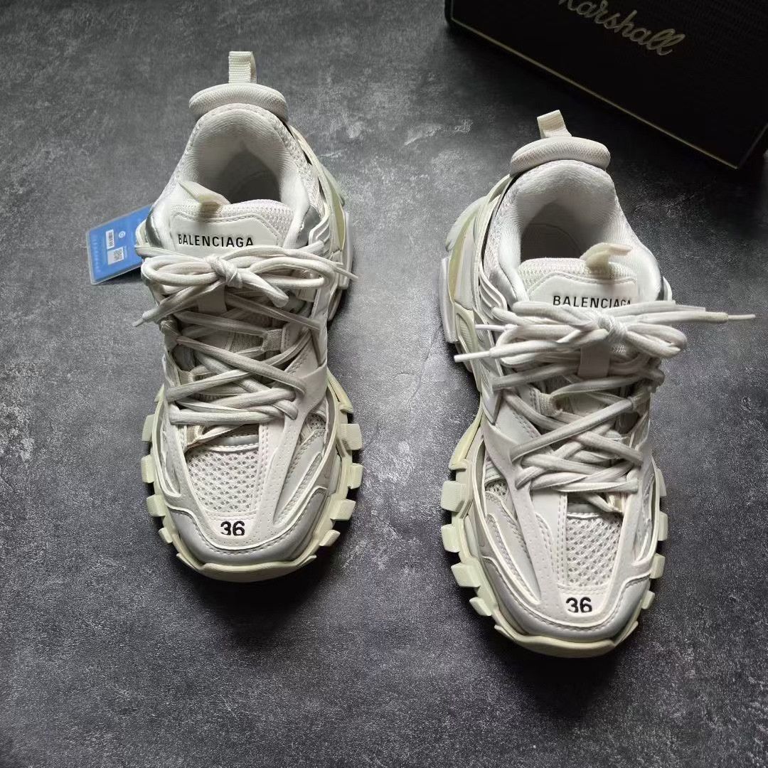 Balenciaga Balenciaga White Lowtop Sneakers 36 Women Size US 6 / IT 36 - 3 Thumbnail