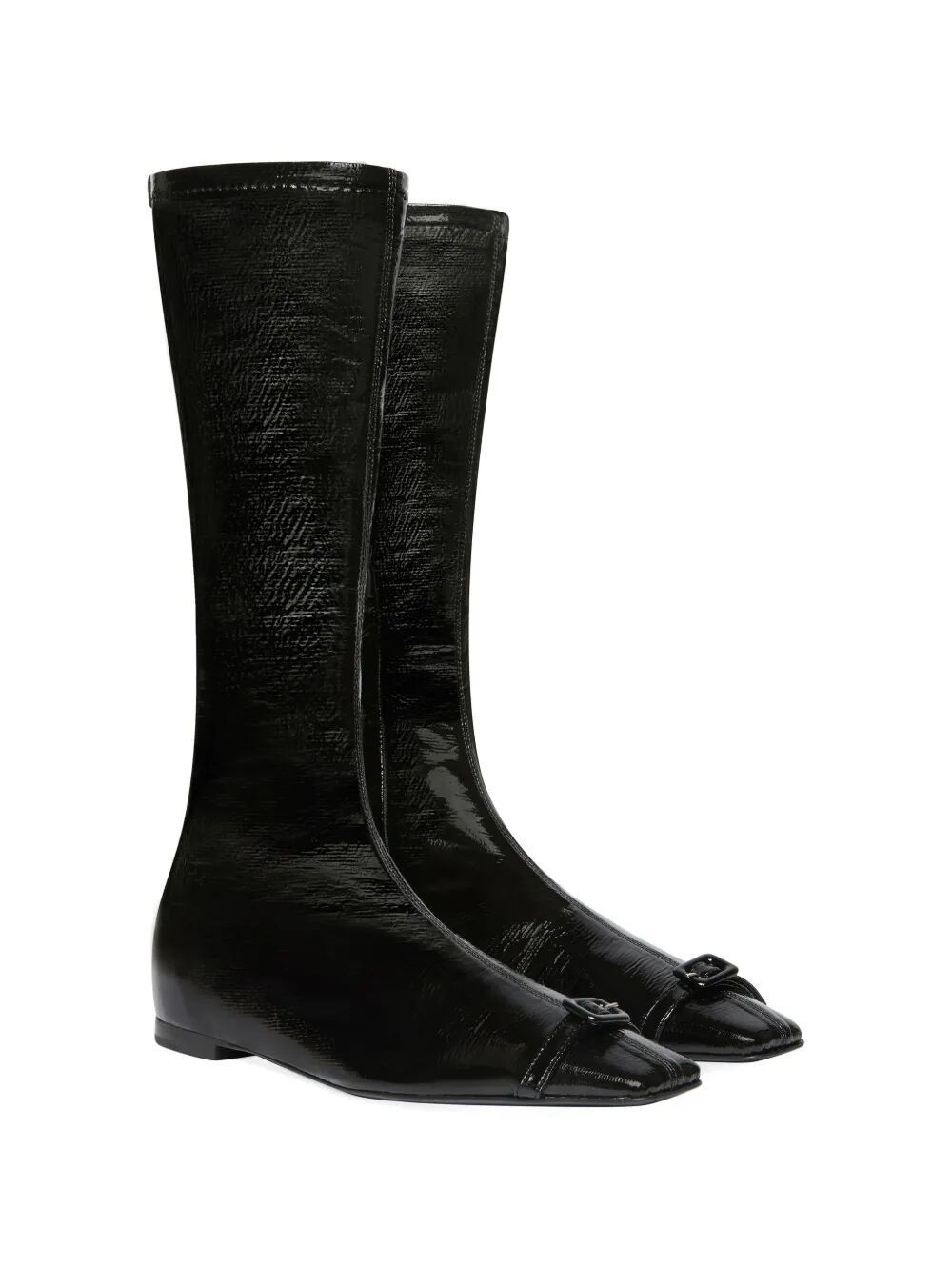 Courreges "FLAT BUCKLE" VINYL BOOTS Size US 10 / IT 40 - 3 Thumbnail