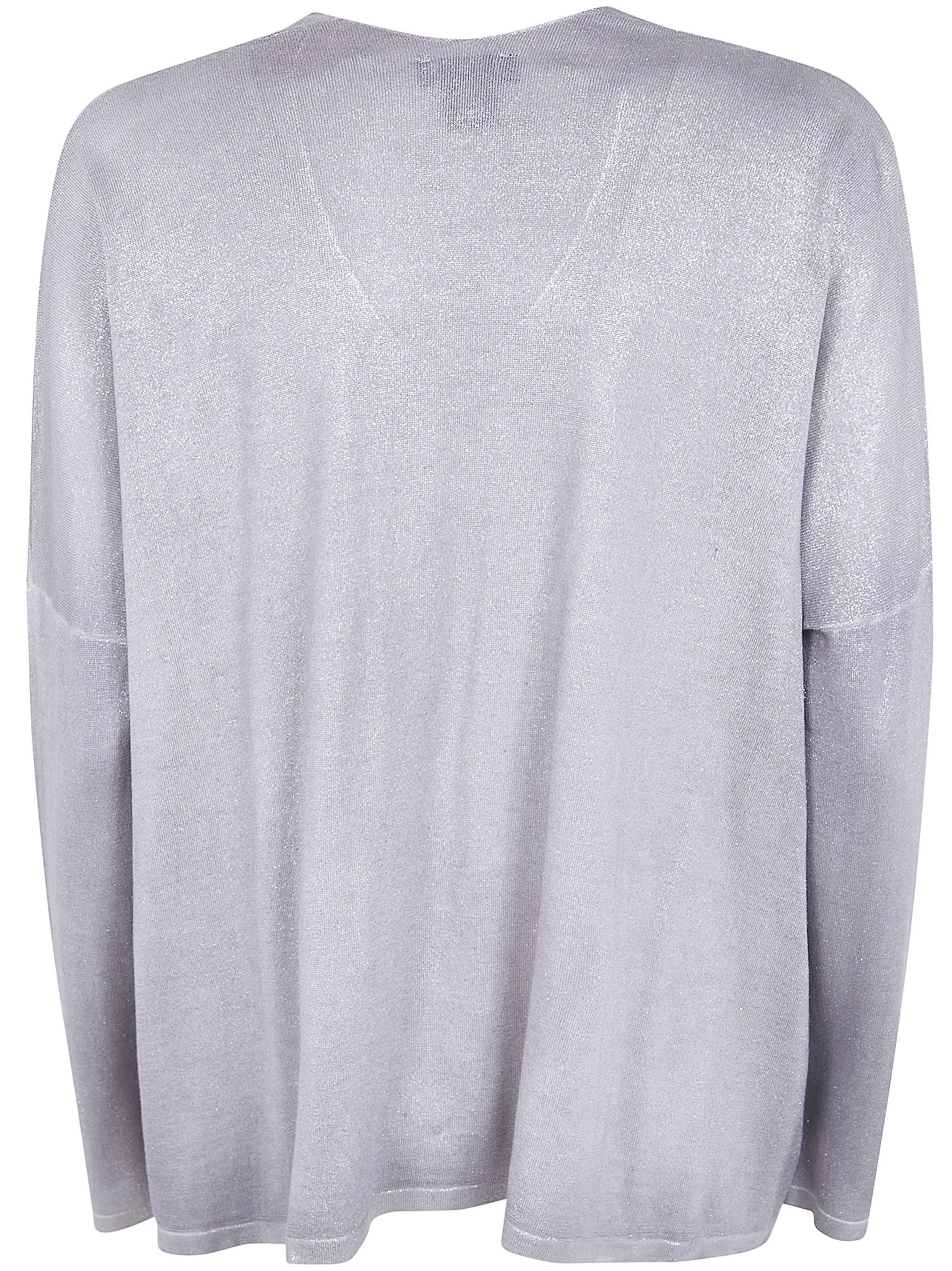 Avant Toi LAMINATED HAND PAINTED OVERSIZE V NECK PULLOVER Size S / US 4 / IT 40 - 2 Thumbnail