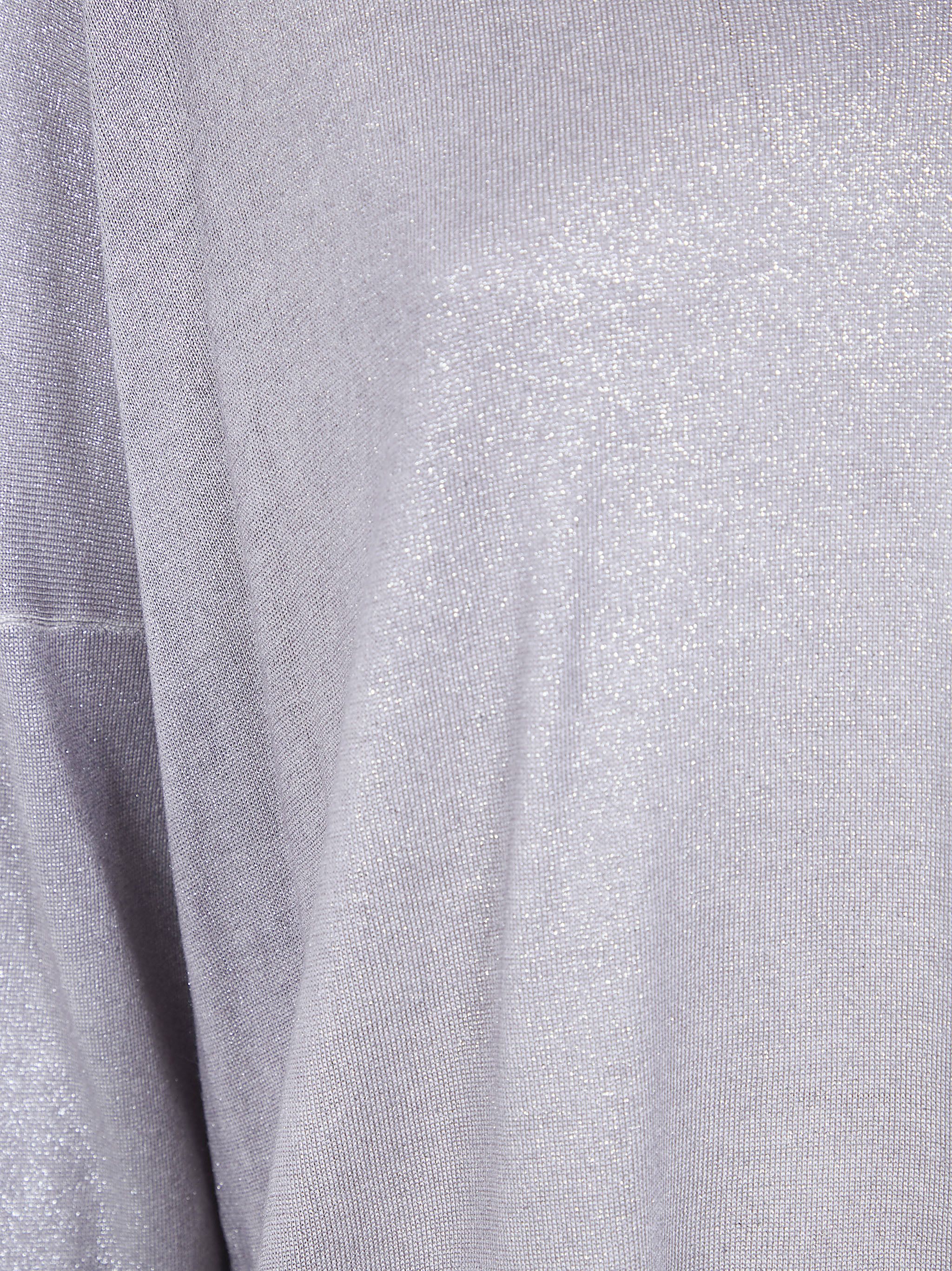Avant Toi LAMINATED HAND PAINTED OVERSIZE V NECK PULLOVER Size S / US 4 / IT 40 - 3 Thumbnail