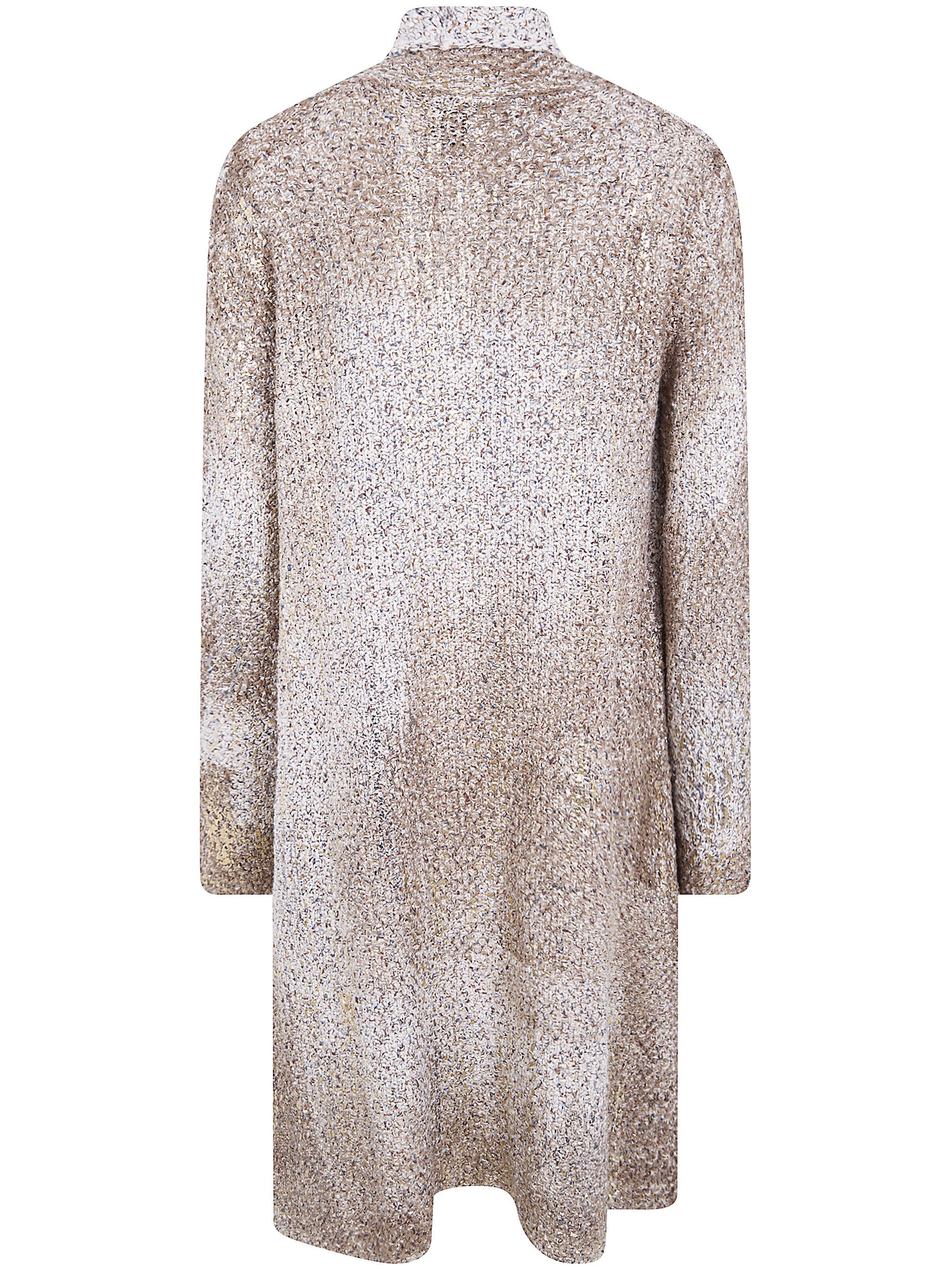 Avant Toi LAMINATED SCRATCHED EFFECT MOSS STITCH CARDIGAN Size M / US 6-8 / IT 42-44 - 2 Thumbnail