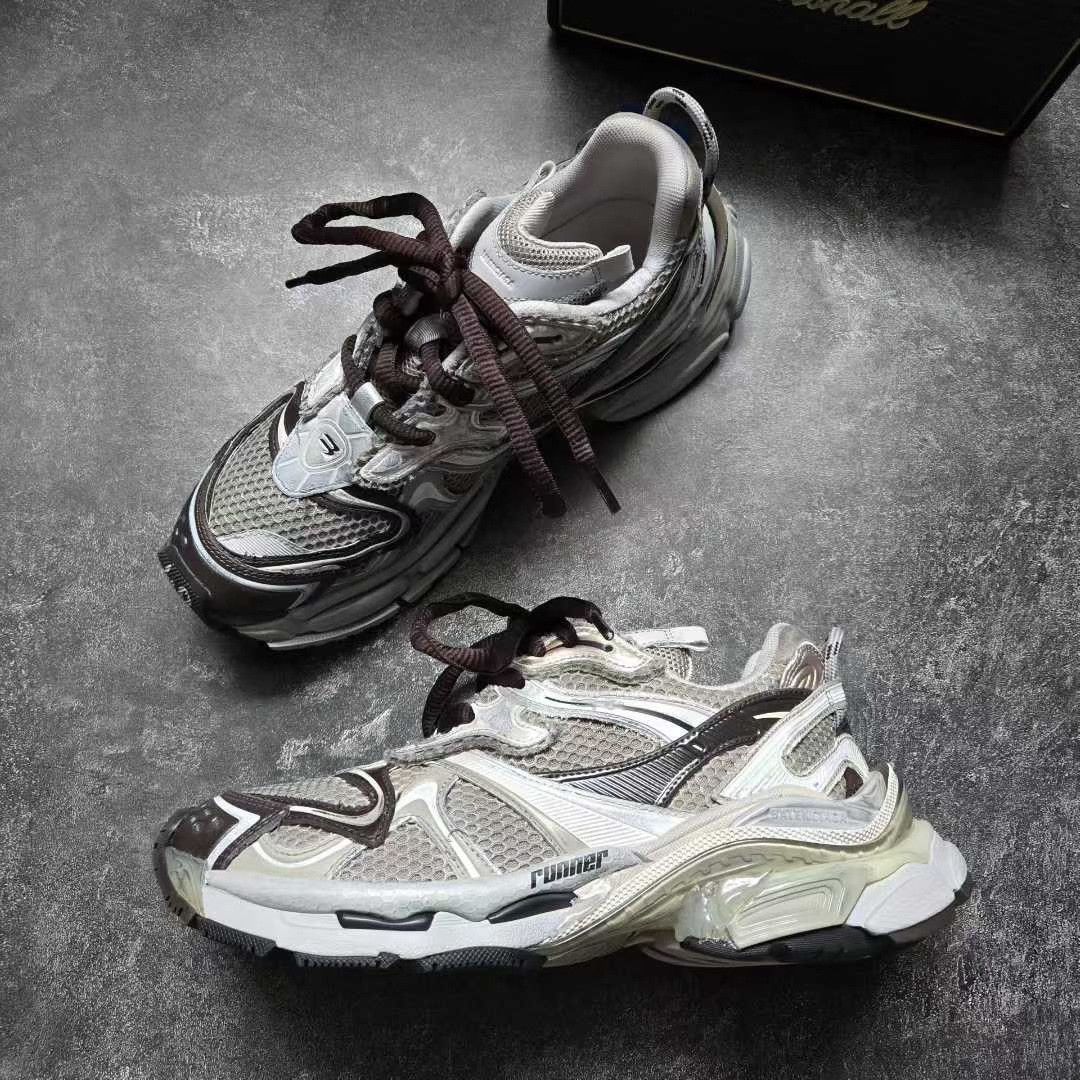 Balenciaga Balenciaga Running Multi Lowtop Sneakers 40 Men Size US 7.5 / EU 40-41 - 4 Thumbnail