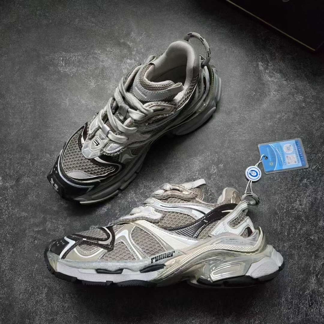 Balenciaga Balenciaga Running Multi Lowtop Sneakers 37 Women Size US 6.5 / IT 36.5 - 4 Thumbnail