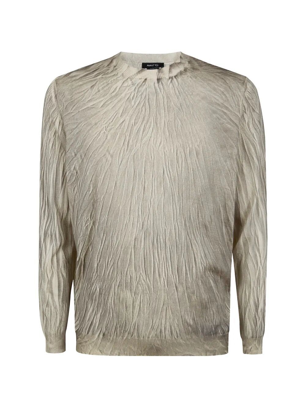 Avant Toi "FLAUBERT" CRUMPLED EFFECT CASHMERE AND SILK COMFORT PULLOVER Size US L / EU 52-54 / 3 - 4 Thumbnail