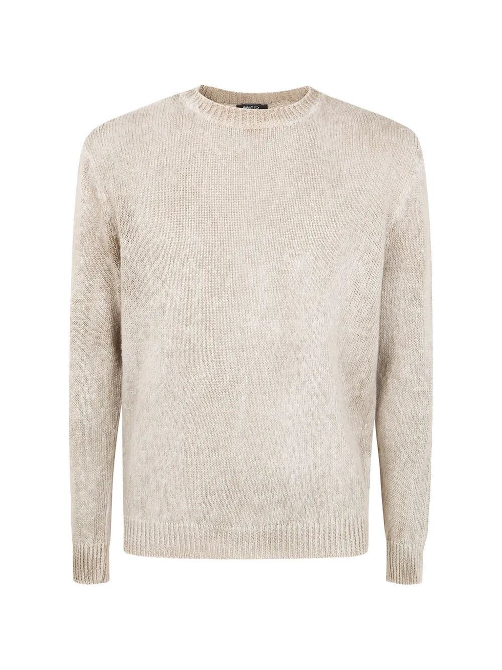 Avant Toi "HAND PAINTED" BRUSHED LINEN ROUND NECK PULLOVER Size US L / EU 52-54 / 3 - 4 Thumbnail