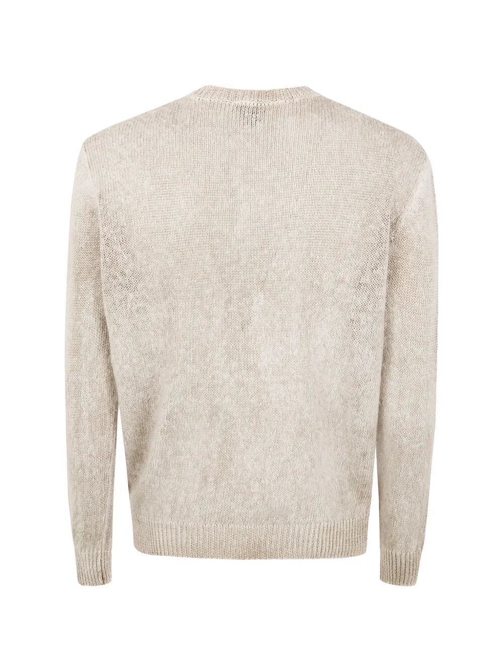 Avant Toi "HAND PAINTED" BRUSHED LINEN ROUND NECK PULLOVER Size US XL / EU 56 / 4 - 5 Thumbnail