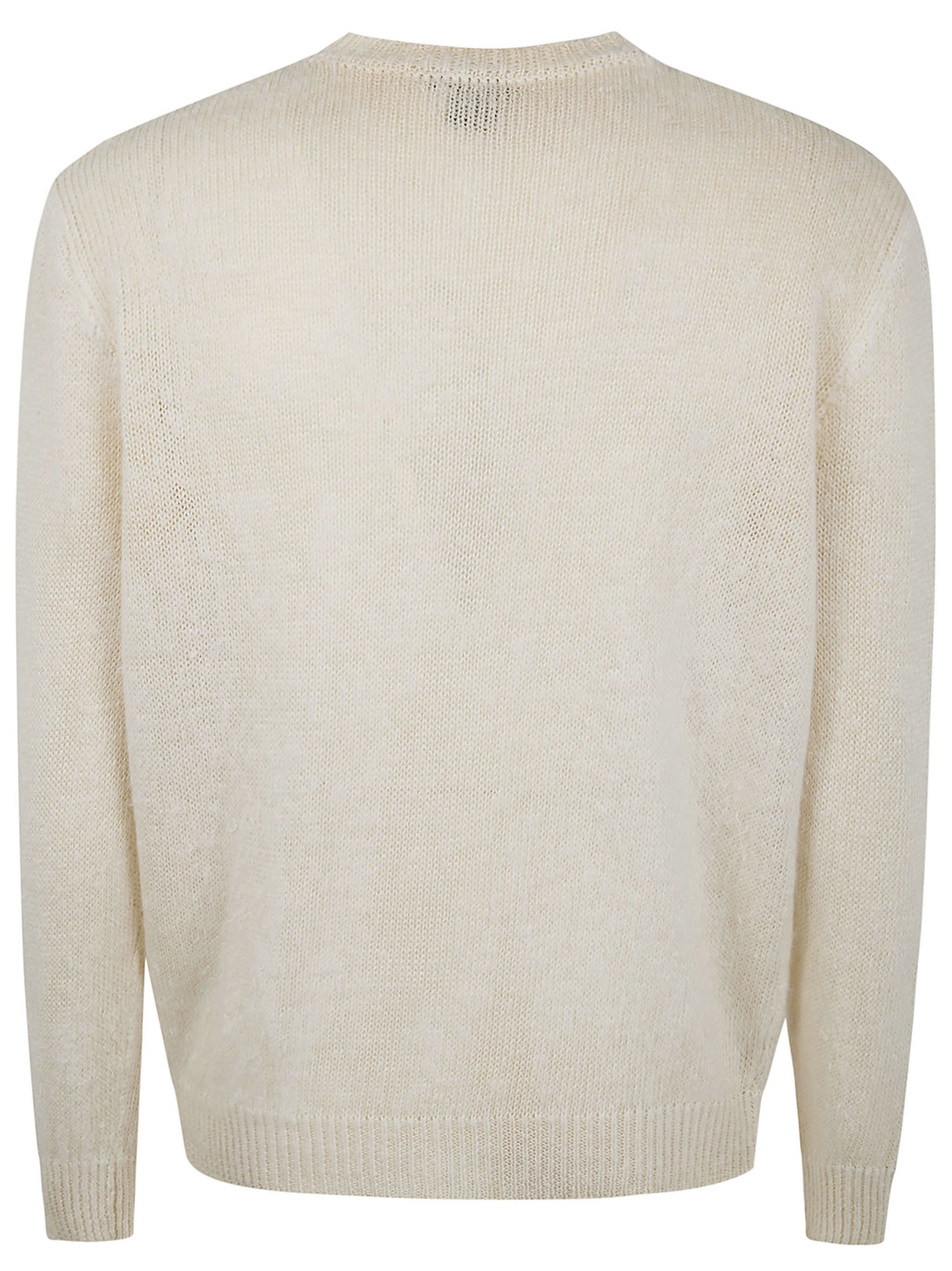 Avant Toi "HAND PAINTED" BRUSHED LINEN ROUND NECK PULLOVER Size US XL / EU 56 / 4 - 2 Thumbnail