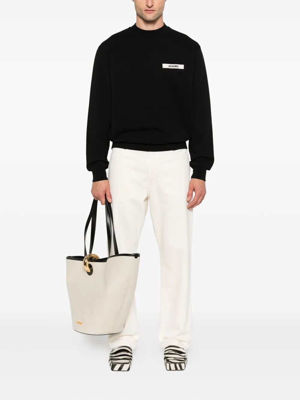 Jacquemus "LE SWEATSHIRT GROS GRAIN" ROUND NECK SWEATSHIRT Size US XL / EU 56 / 4 - 4 Thumbnail