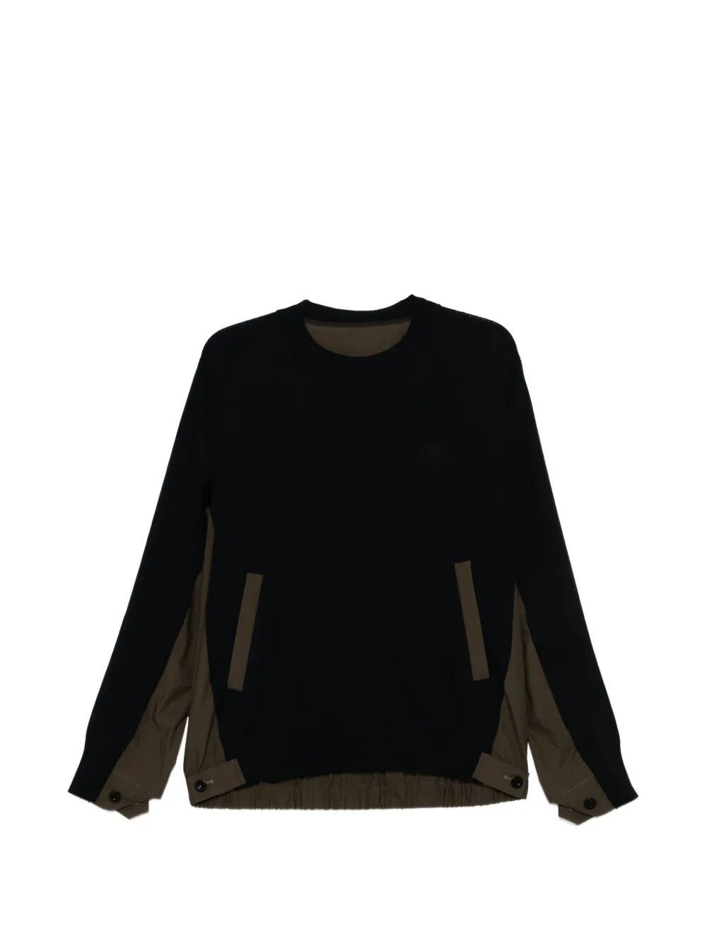 Sacai COTTON TYPEWRITER X KNIT PULLOVER Size US S / EU 44-46 / 1 - 4 Thumbnail