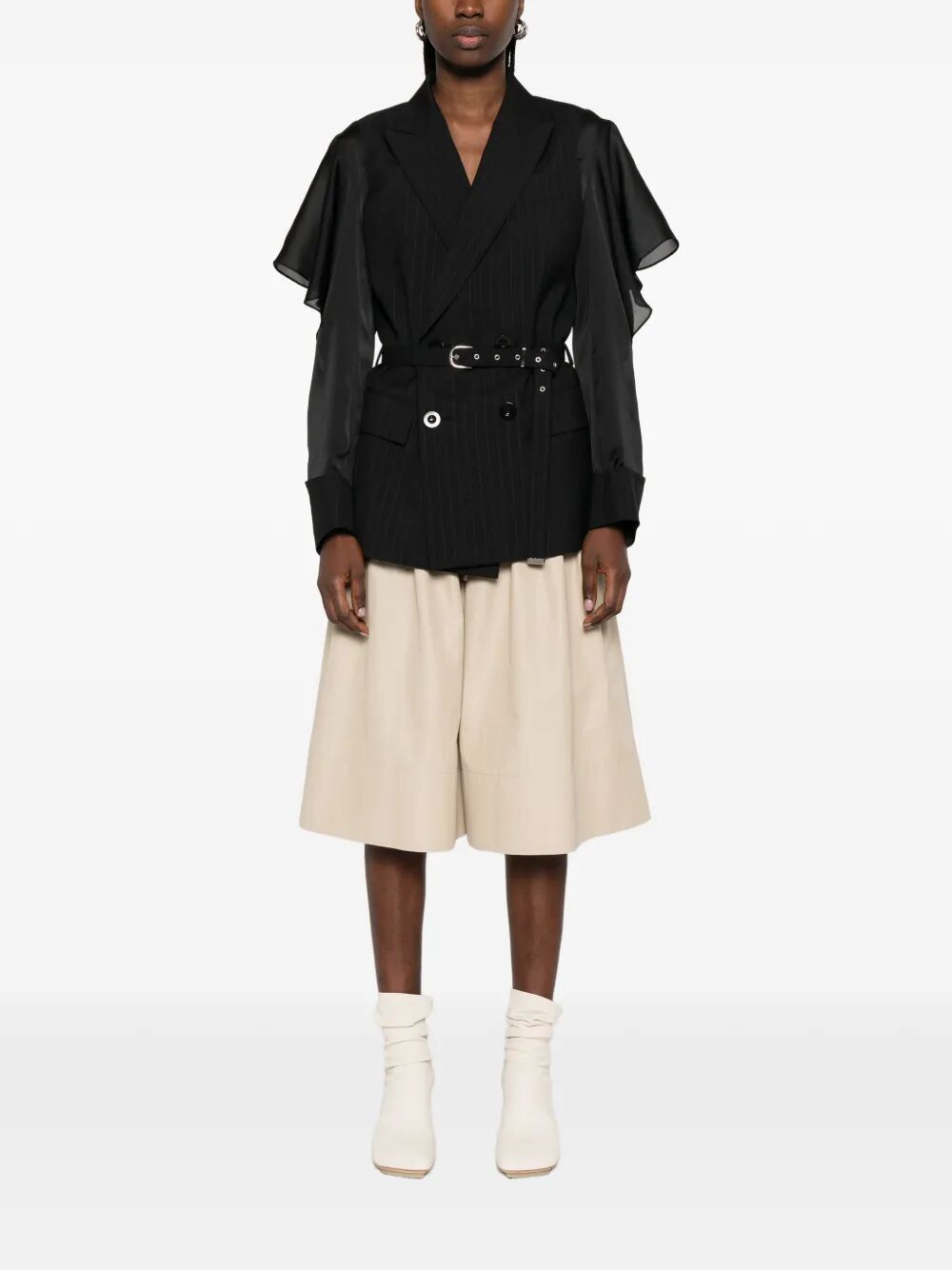 Sacai CHALK STRIPE JACKET Size L / US 10 / IT 46 - 5 Thumbnail