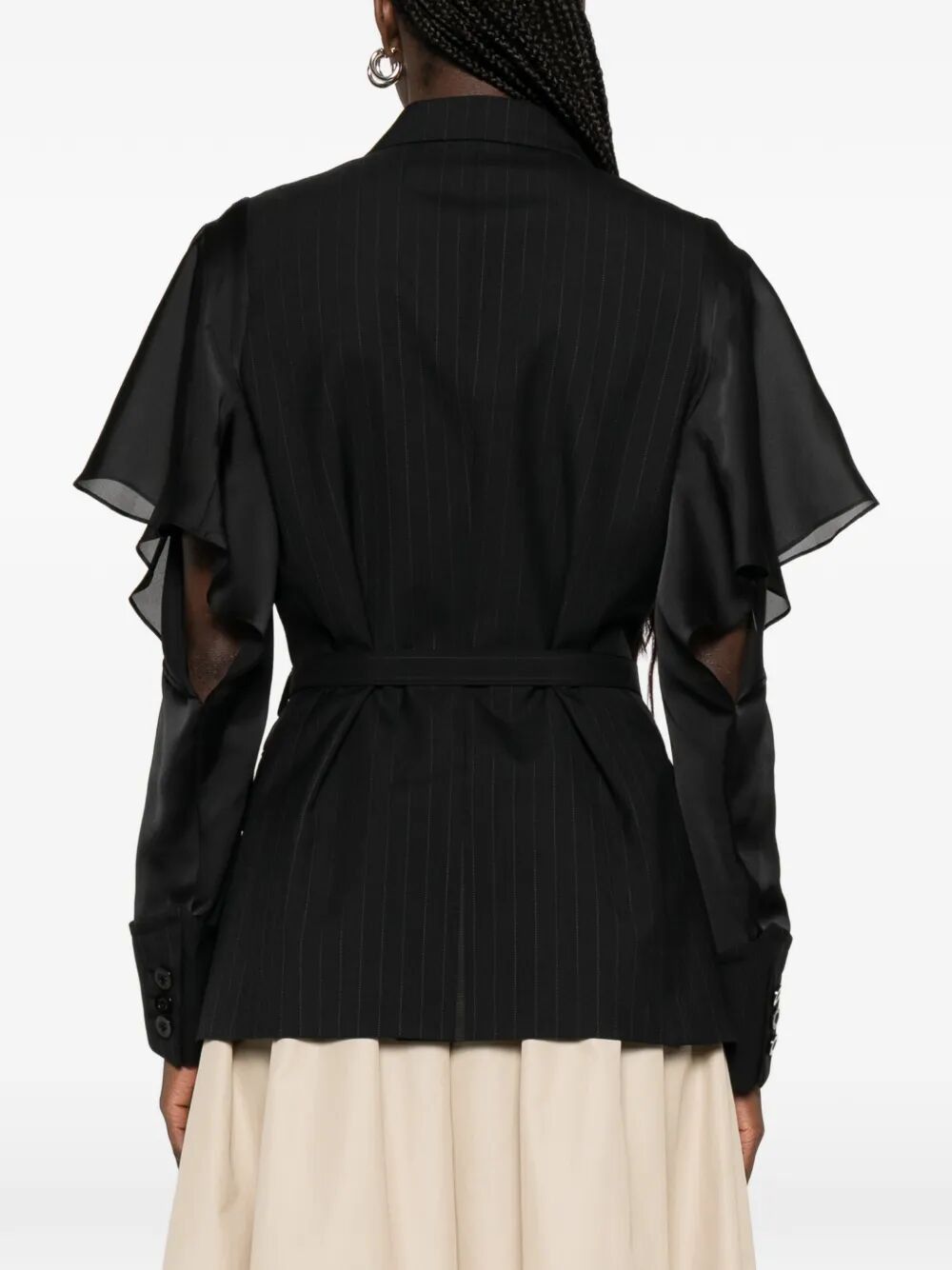 Sacai CHALK STRIPE JACKET Size L / US 10 / IT 46 - 4 Thumbnail