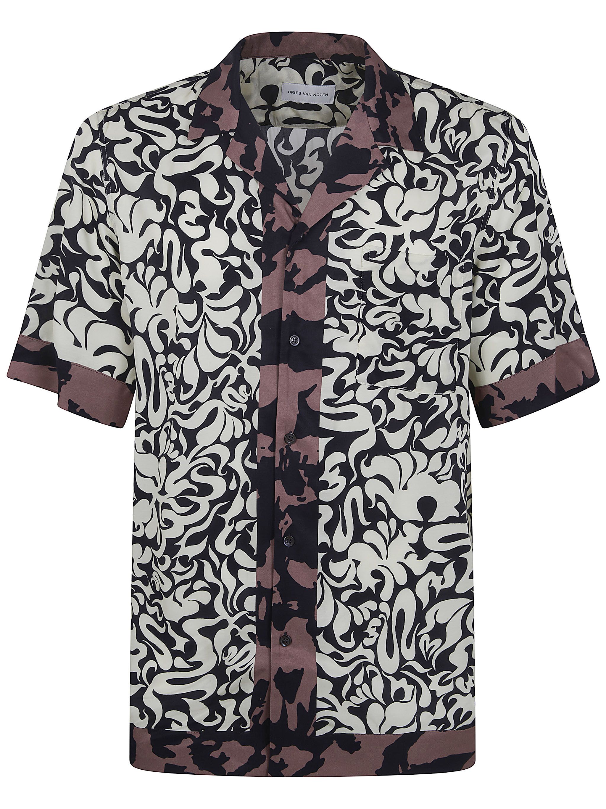 Dries Van Noten "CARLTONE" SHORT SLEEVES PRINT SHIRT Size US L / EU 52-54 / 3 - 6 Thumbnail
