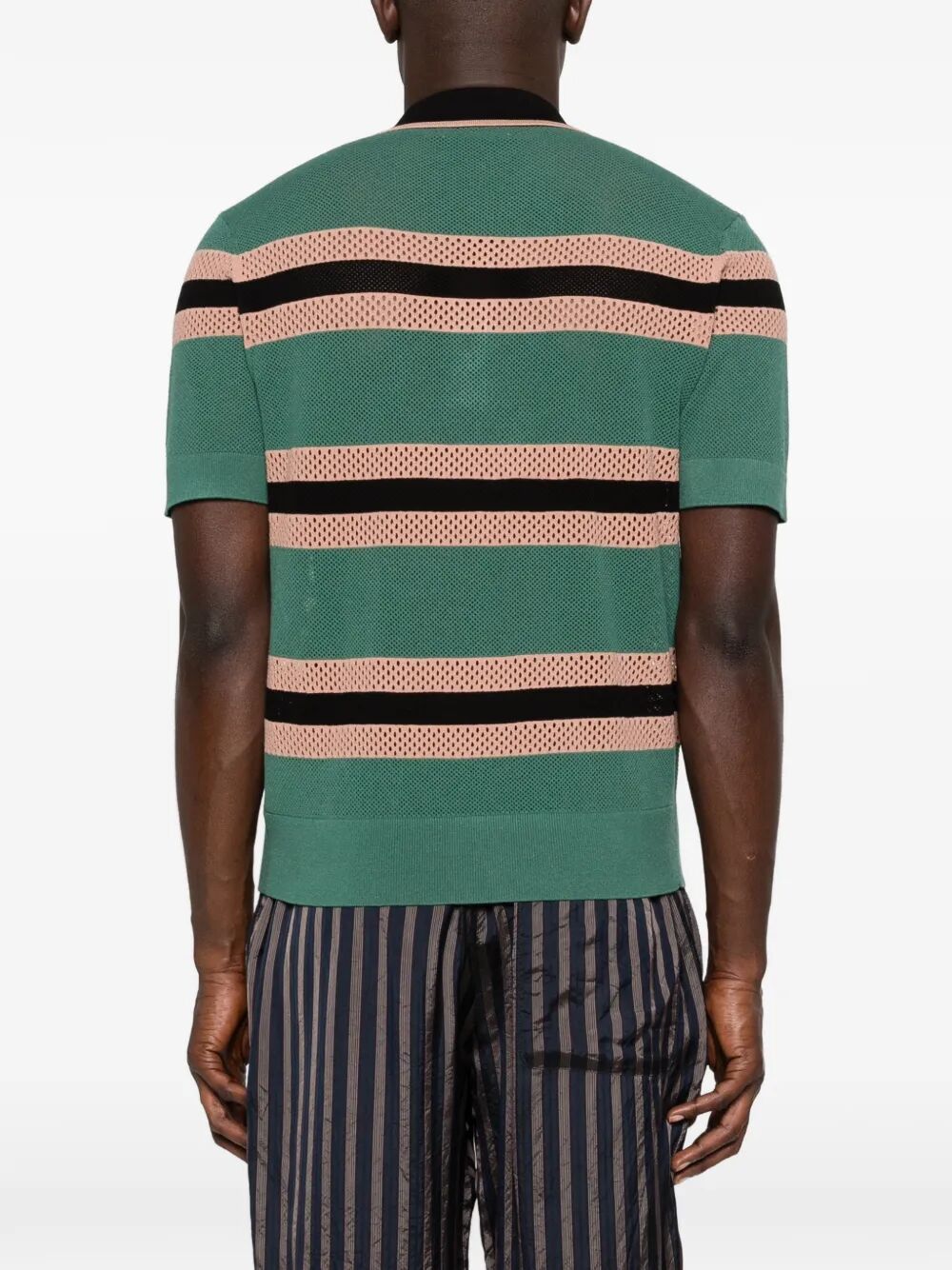 Dries Van Noten "MERCY STRIPE" POLO SHIRT Size US XL / EU 56 / 4 - 3 Thumbnail