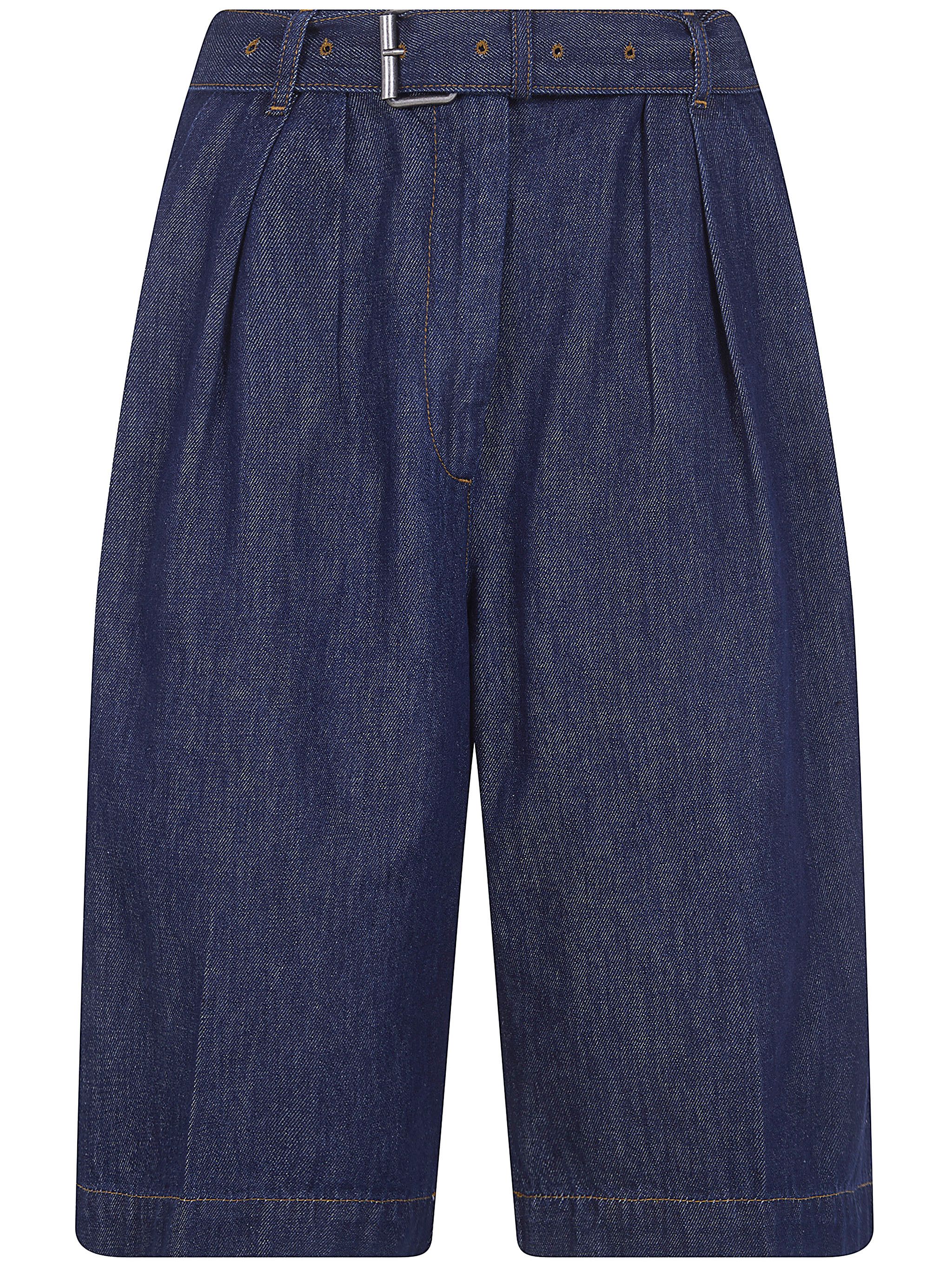 Dries Van Noten "PEACHES BIS" DENIM BERMUDA SHORT Size 27" / US 4 / IT 40 - 4 Thumbnail