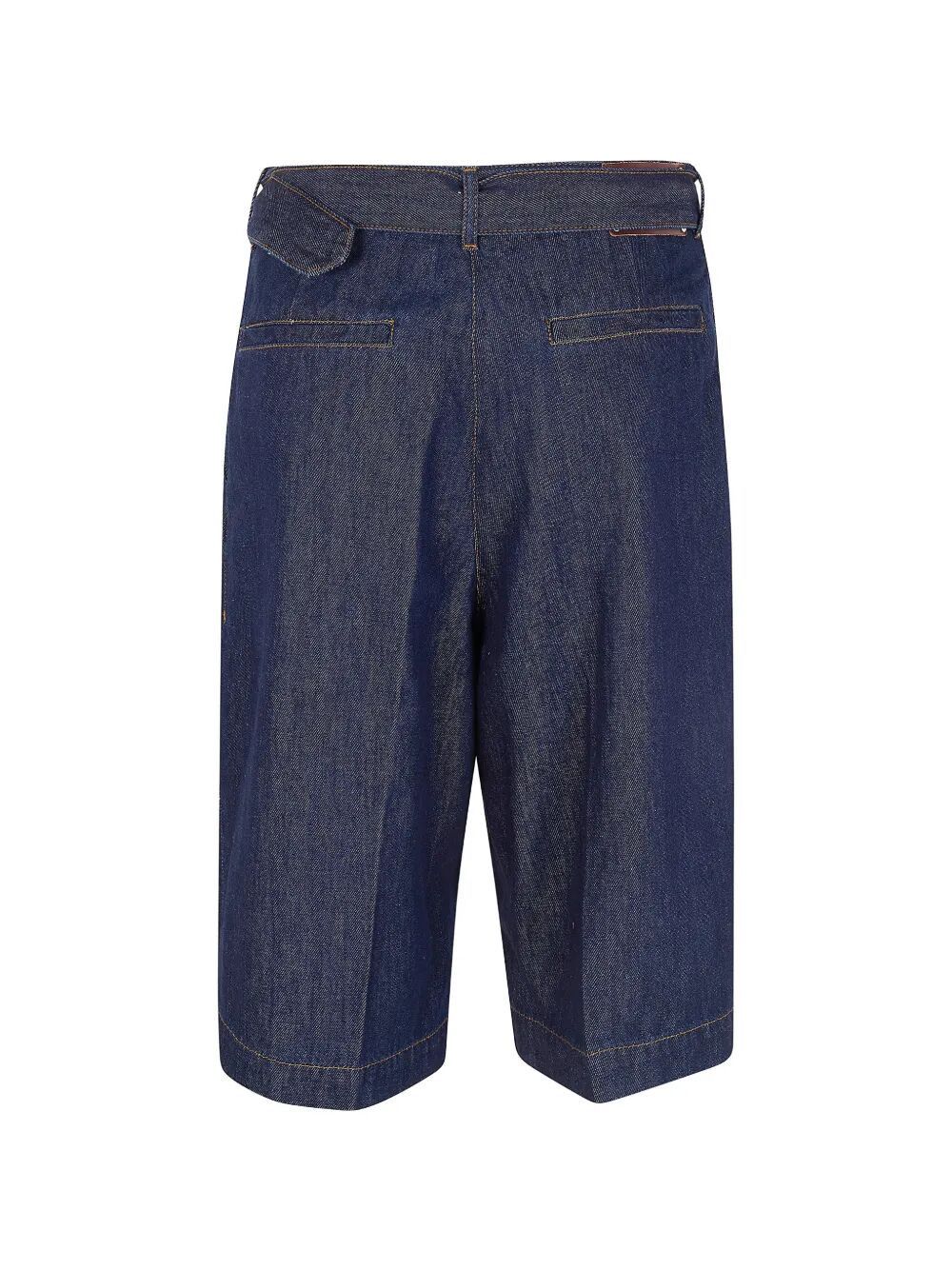 Dries Van Noten "PEACHES BIS" DENIM BERMUDA SHORT Size 27" / US 4 / IT 40 - 2 Thumbnail