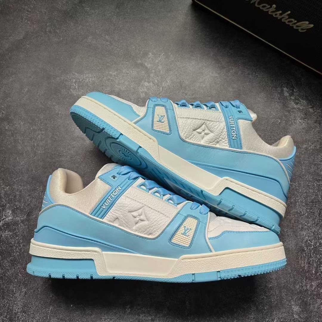 Louis Vuitton Louis Vuitton Training Blue Lowtop Sneakers 41 Men Size US 8.5 / EU 41-42 - 9 Thumbnail