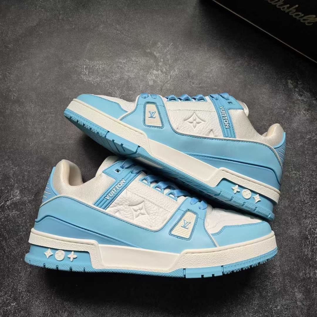 Louis Vuitton Louis Vuitton Training Blue Lowtop Sneakers 41 Men Size US 8.5 / EU 41-42 - 8 Thumbnail