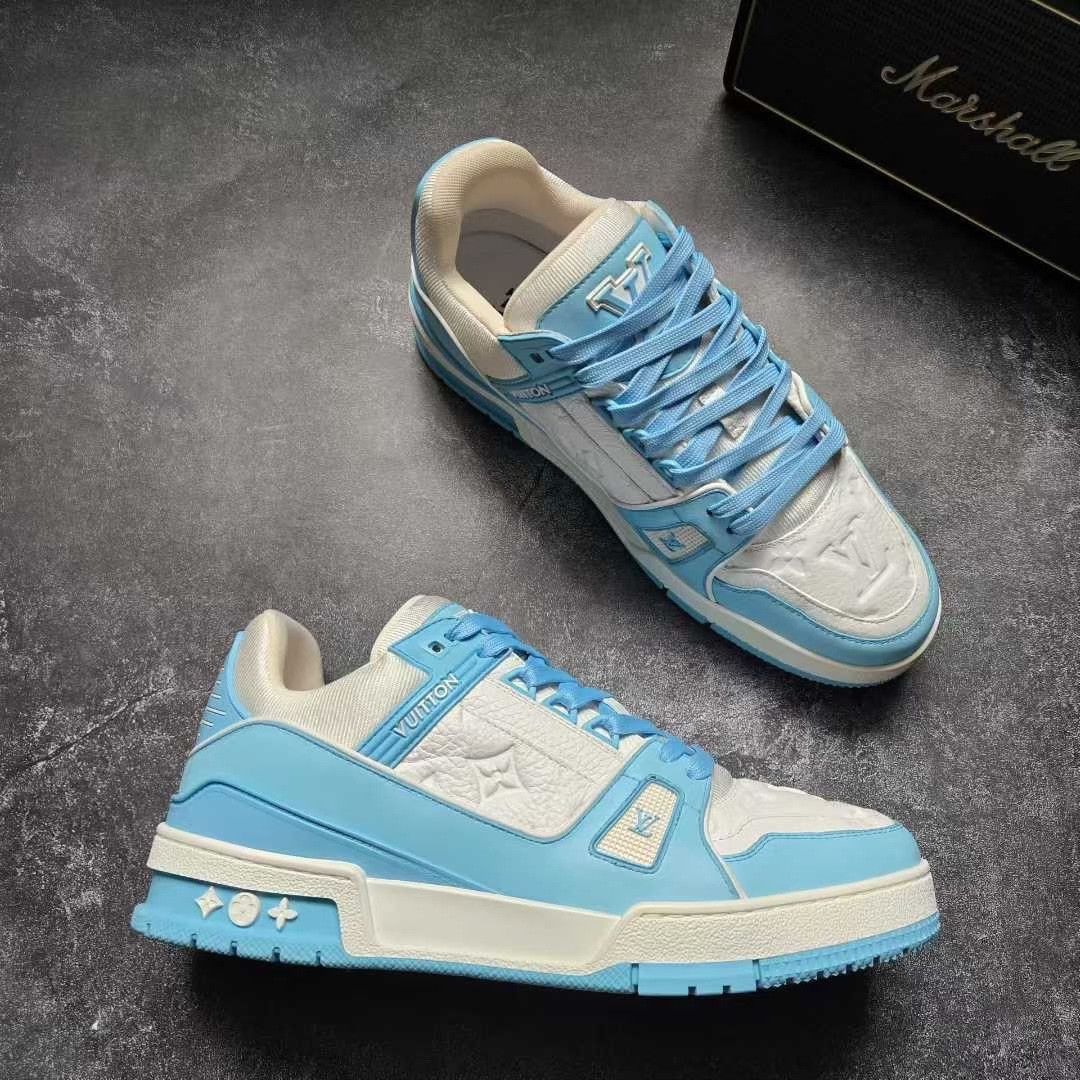 Louis Vuitton Louis Vuitton Training Blue Lowtop Sneakers 41 Men Size US 8.5 / EU 41-42 - 6 Thumbnail