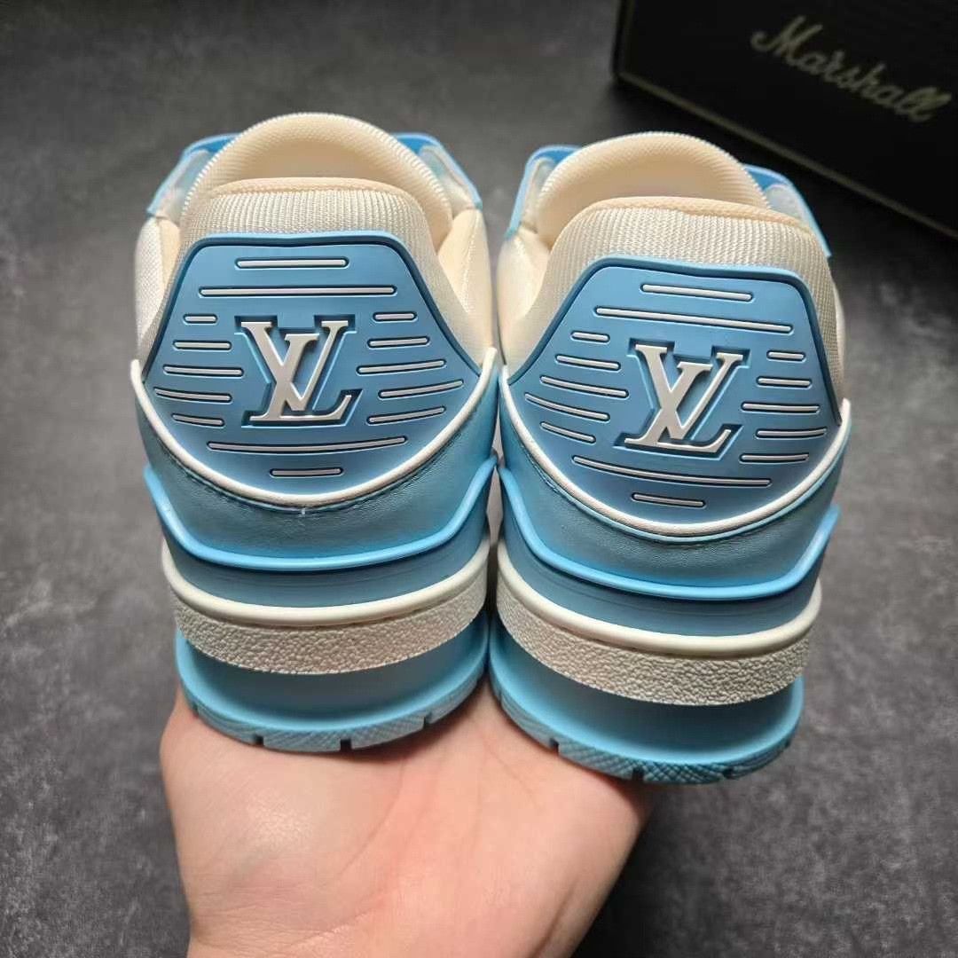 Louis Vuitton Louis Vuitton Training Blue Lowtop Sneakers 41 Men Size US 8.5 / EU 41-42 - 3 Thumbnail