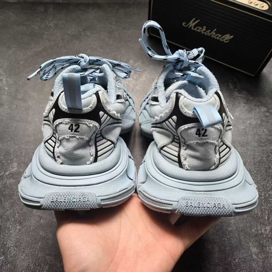 Balenciaga Balenciaga Denim Blue Lowtop Sneakers XXXL Men Size US 10 / EU 43 - 3 Thumbnail