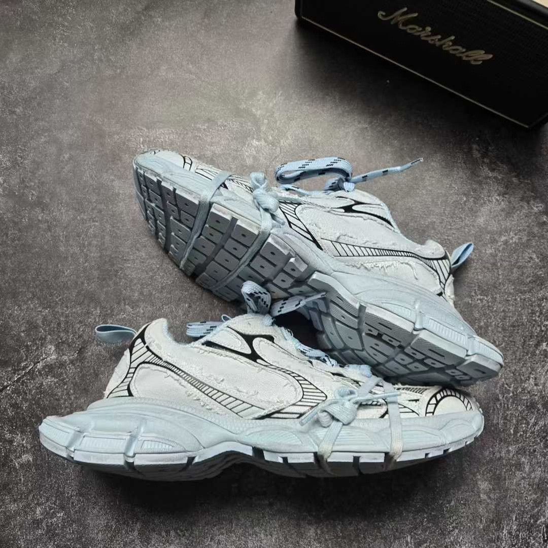 Balenciaga Balenciaga Denim Blue Lowtop Sneakers XXXL Men Size US 10 / EU 43 - 8 Thumbnail