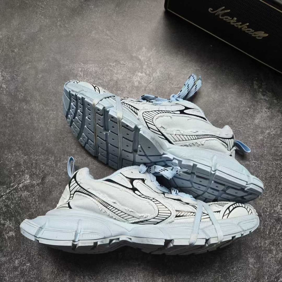 Balenciaga Balenciaga Denim Blue Lowtop Sneakers XXXL Men Size US 10 / EU 43 - 9 Thumbnail