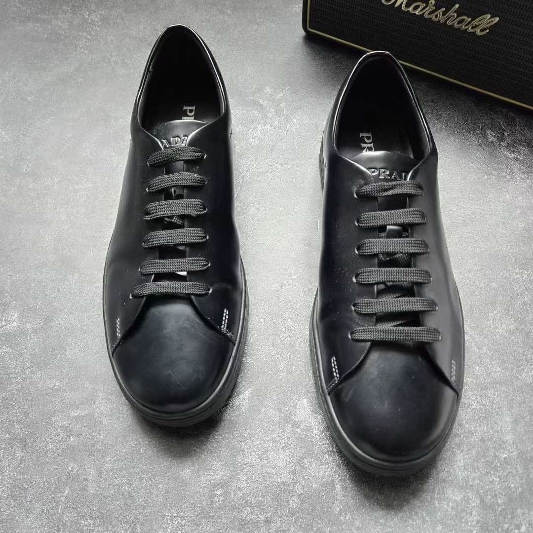 Balenciaga Balenciaga Leather Black Lowtop Sneakers 9 Men Size US 9 / EU 42 - 2 Thumbnail